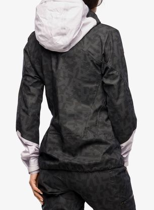 Dámská bunda na hory adidas TERREX Techrock Primeknit RAIN.RDY Anorak - black/silver dawn