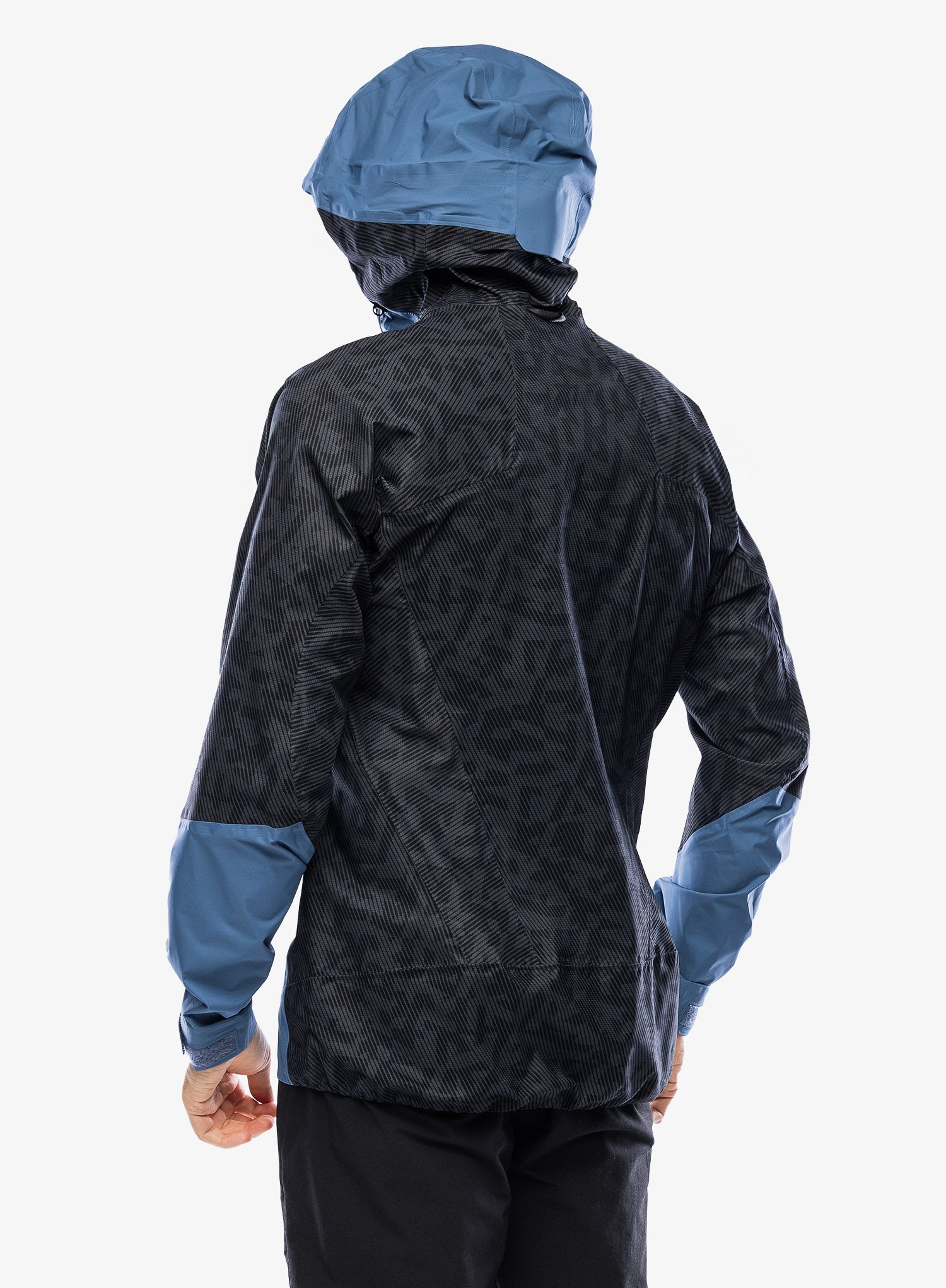 Membránová bunda adidas TERREX Techrock Primeknit RAIN.RDY Anorak - black/wonder steel