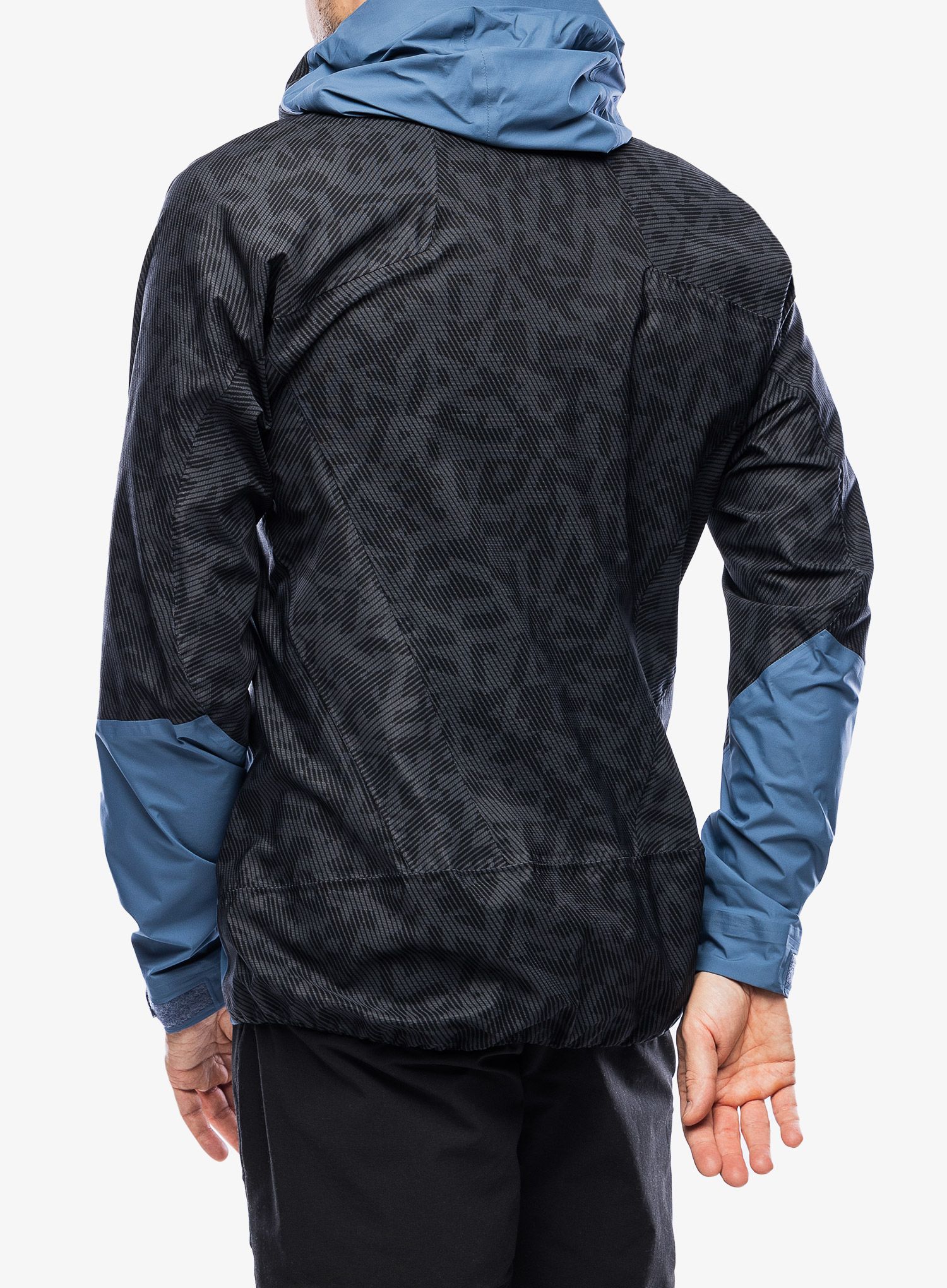 Membránová bunda adidas TERREX Techrock Primeknit RAIN.RDY Anorak - black/wonder steel