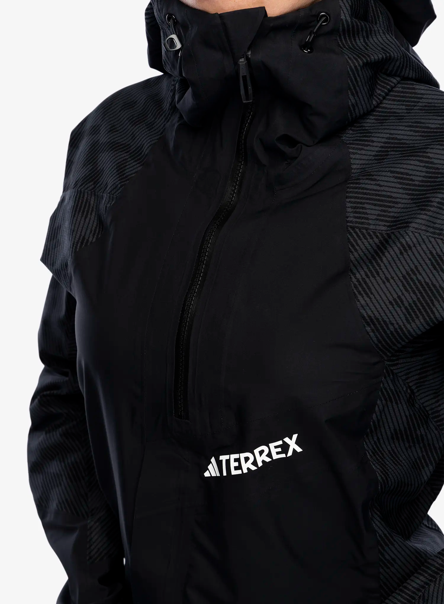 Dámská bunda adidas TERREX Techrock RAIN.RDY Anorak - black
