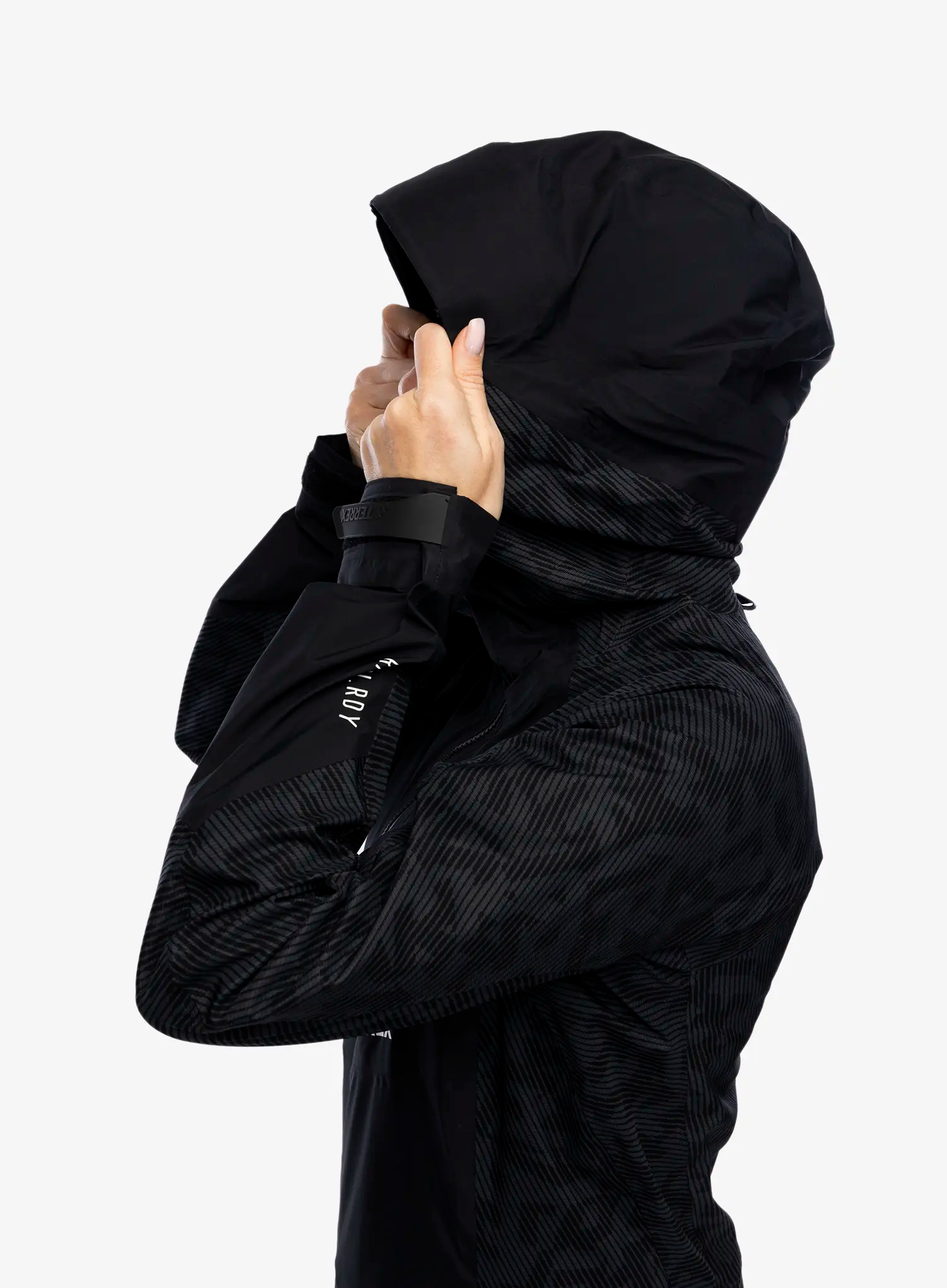 Dámská bunda adidas TERREX Techrock RAIN.RDY Anorak - black