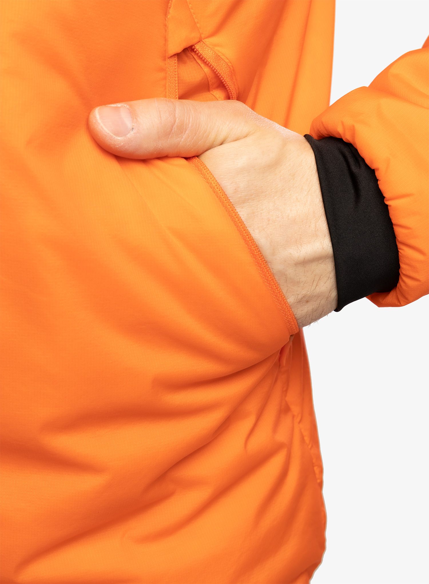 Zateplená bunda adidas TERREX Techrock Stretch PrimaLoft Hooded Jkt - semi impact orange/black