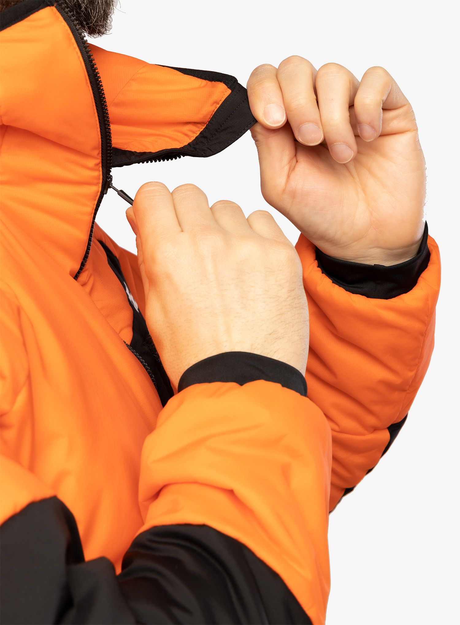 Zateplená bunda adidas TERREX Techrock Stretch PrimaLoft Hooded Jkt - semi impact orange/black
