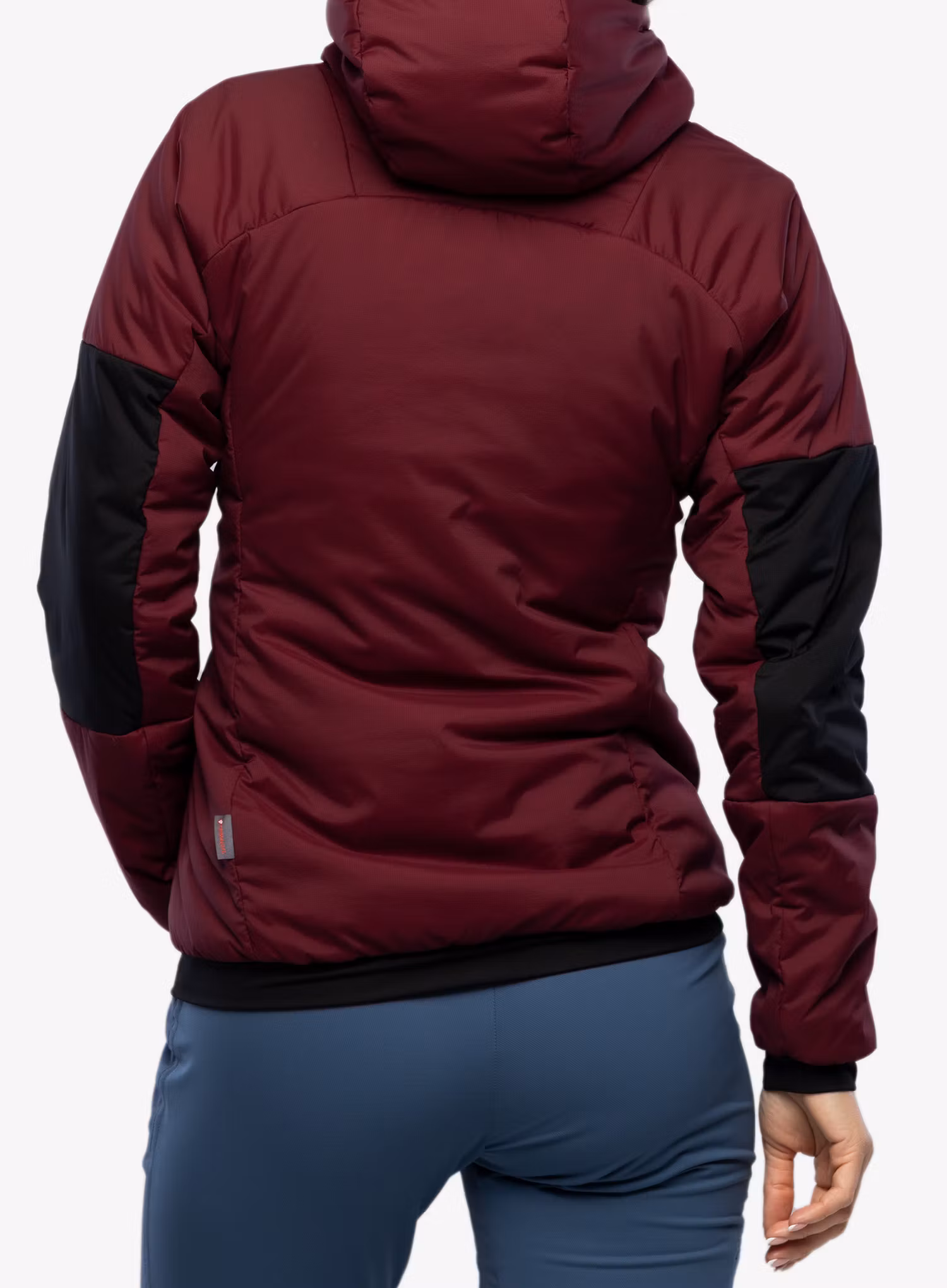 Zateplená bunda dámská adidas TERREX Techrock Stretch PrimaLoft Hooded Jkt - shadow red/black