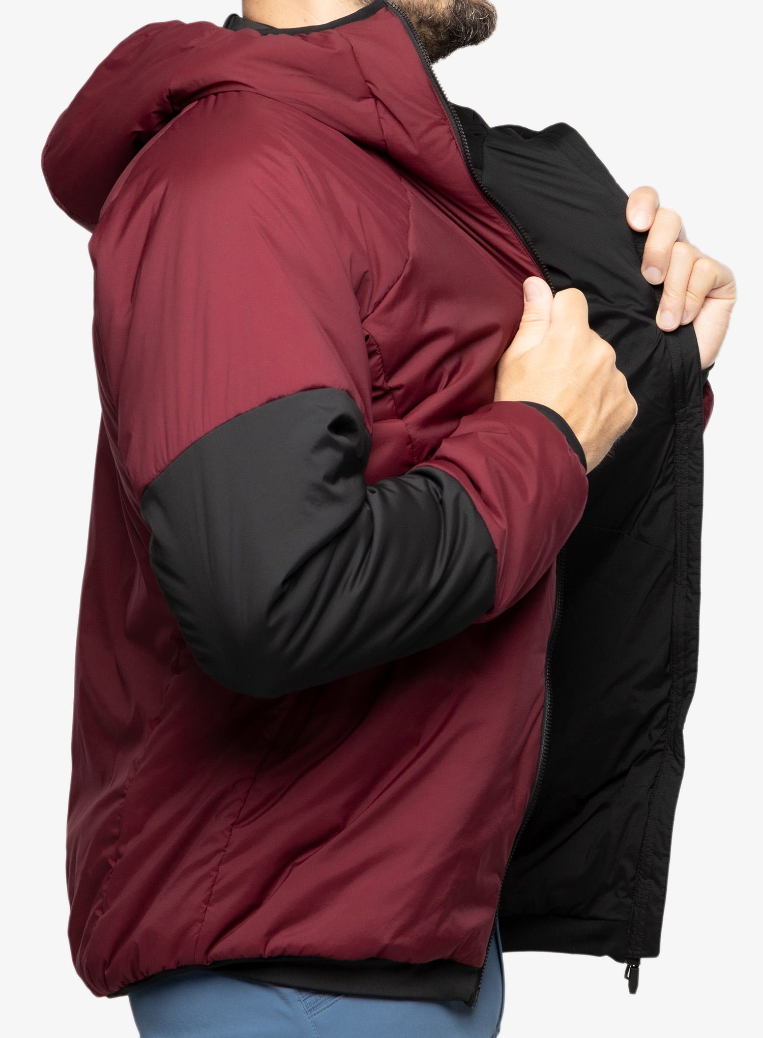 Zateplená bunda adidas TERREX Techrock Stretch PrimaLoft Hooded Jkt - shared/black