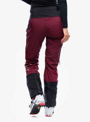 Softshellové kalhoty dámské adidas TERREX Techrock Tour Softshell Pants - black/shadow red