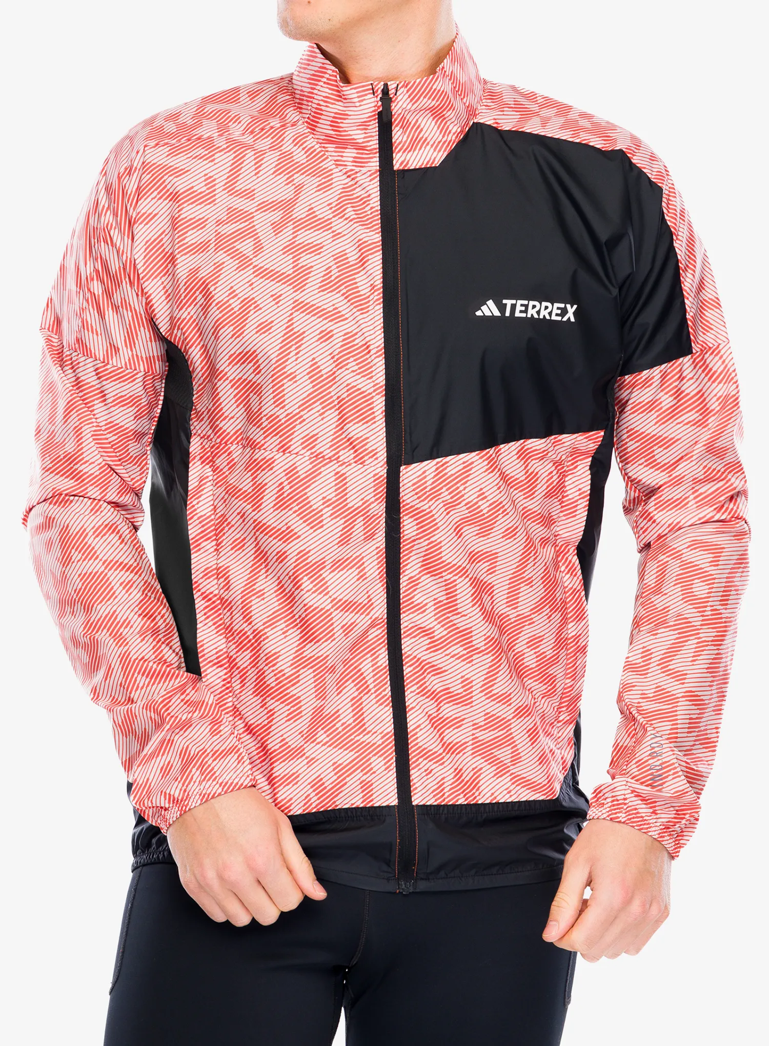 Bunda na běhání adidas TERREX Trail Running Wind Jacket - putty mauve/black