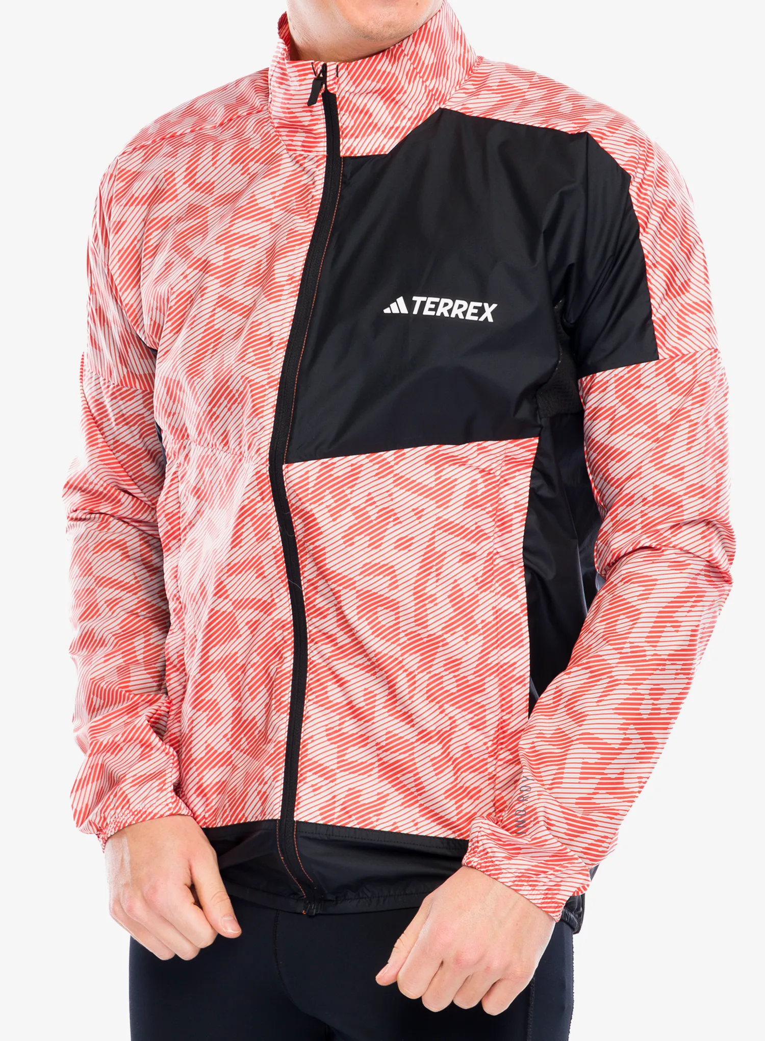 Bunda na běhání adidas TERREX Trail Running Wind Jacket - putty mauve/black