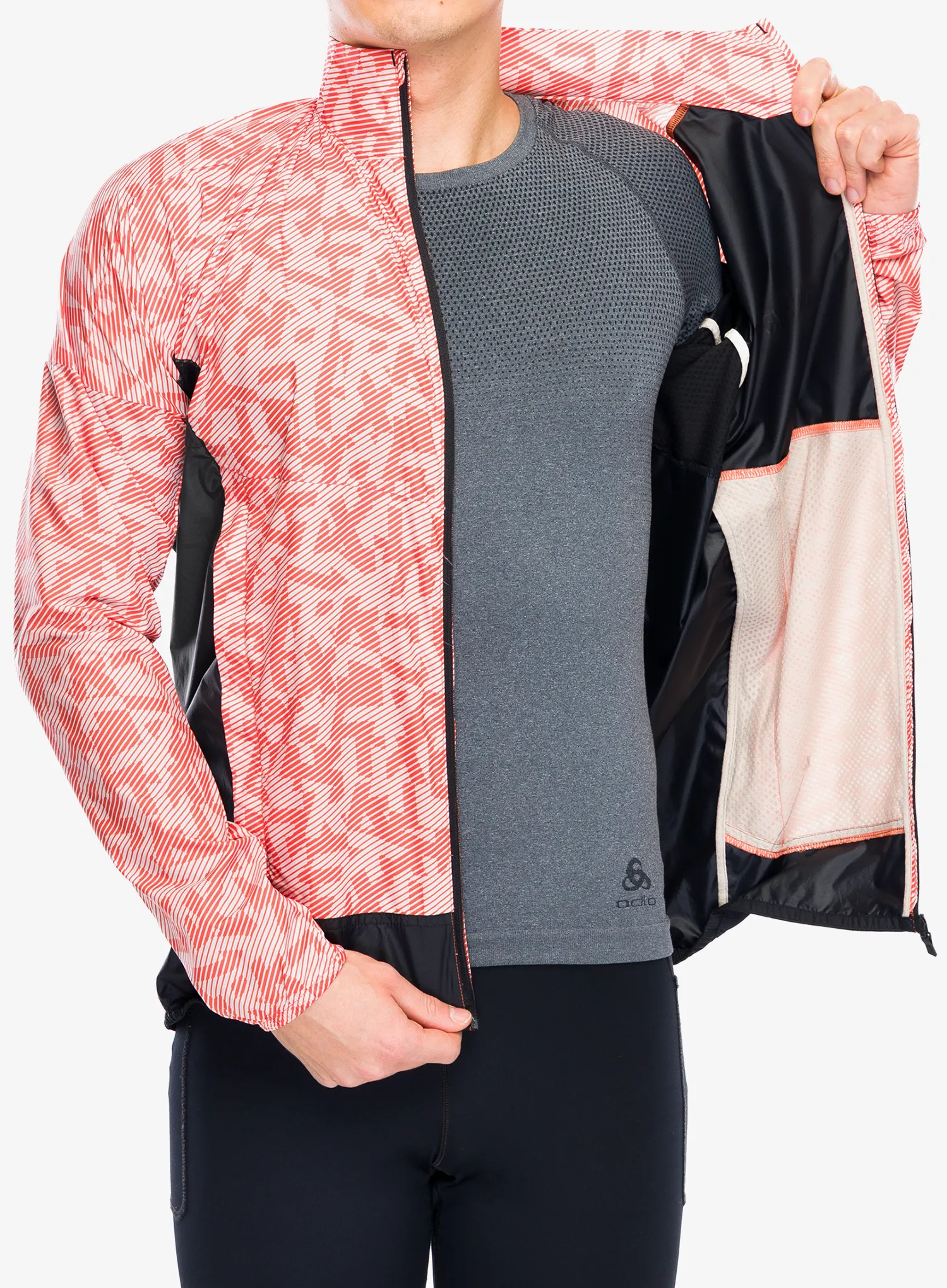 Bunda na běhání adidas TERREX Trail Running Wind Jacket - putty mauve/black
