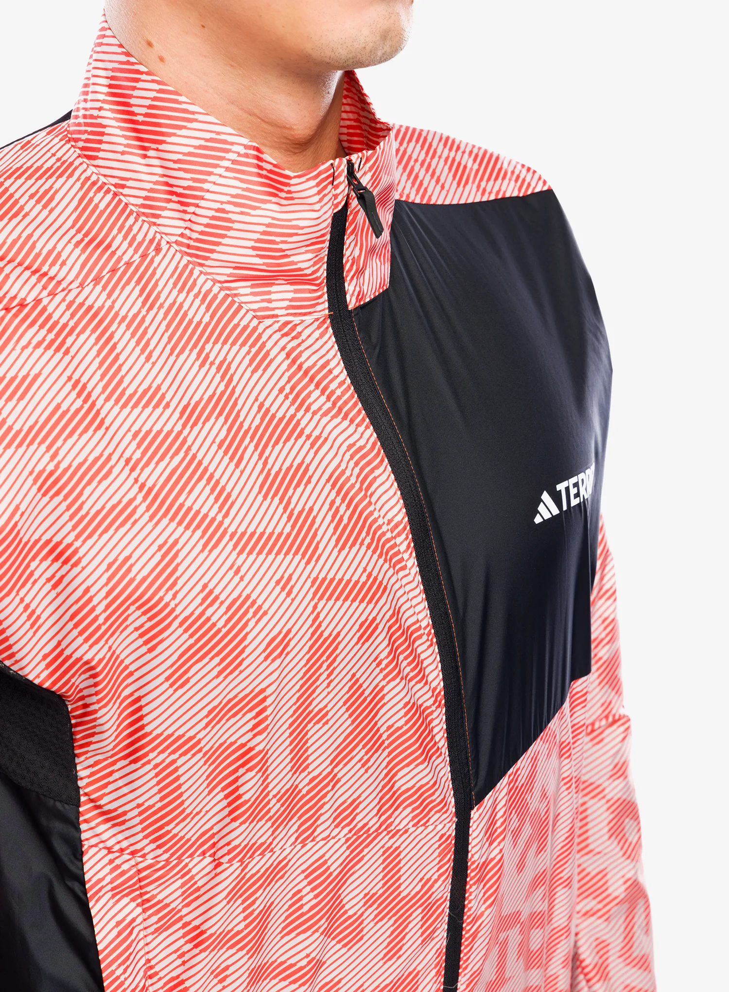 Bunda na běhání adidas TERREX Trail Running Wind Jacket - putty mauve/black