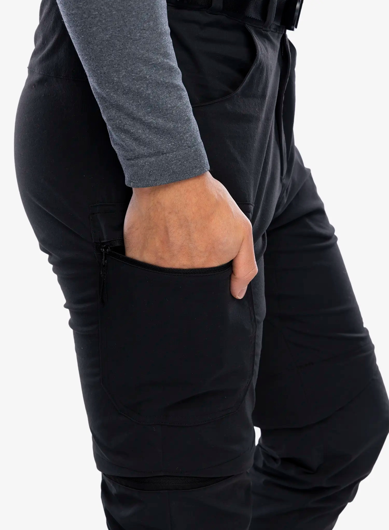 Turistické kalhoty pánské adidas TERREX Utilitas Zip Off Pants - black