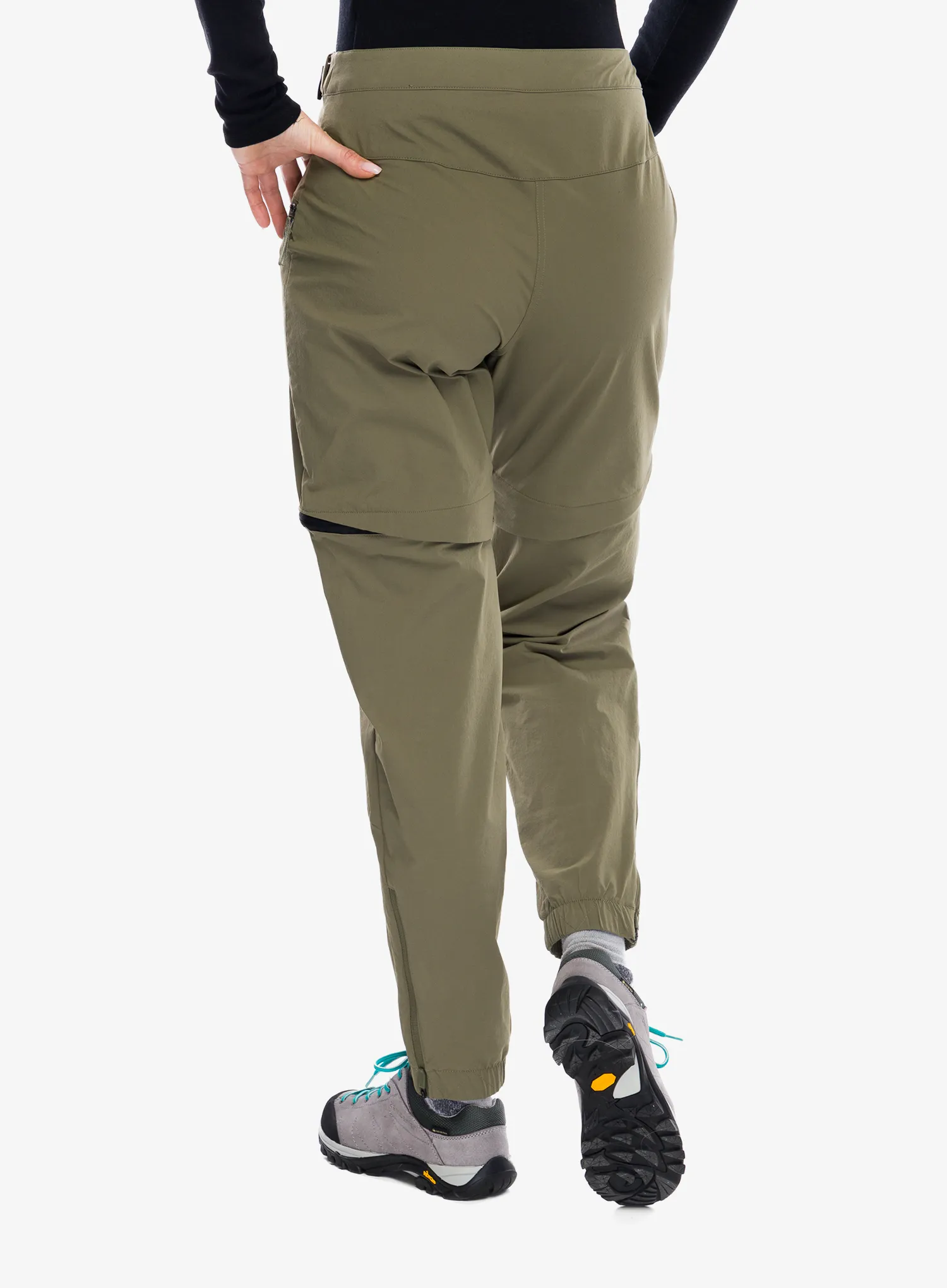 Kalhoty dámské adidas TERREX Utilitas Zip Off Pants - olive strata