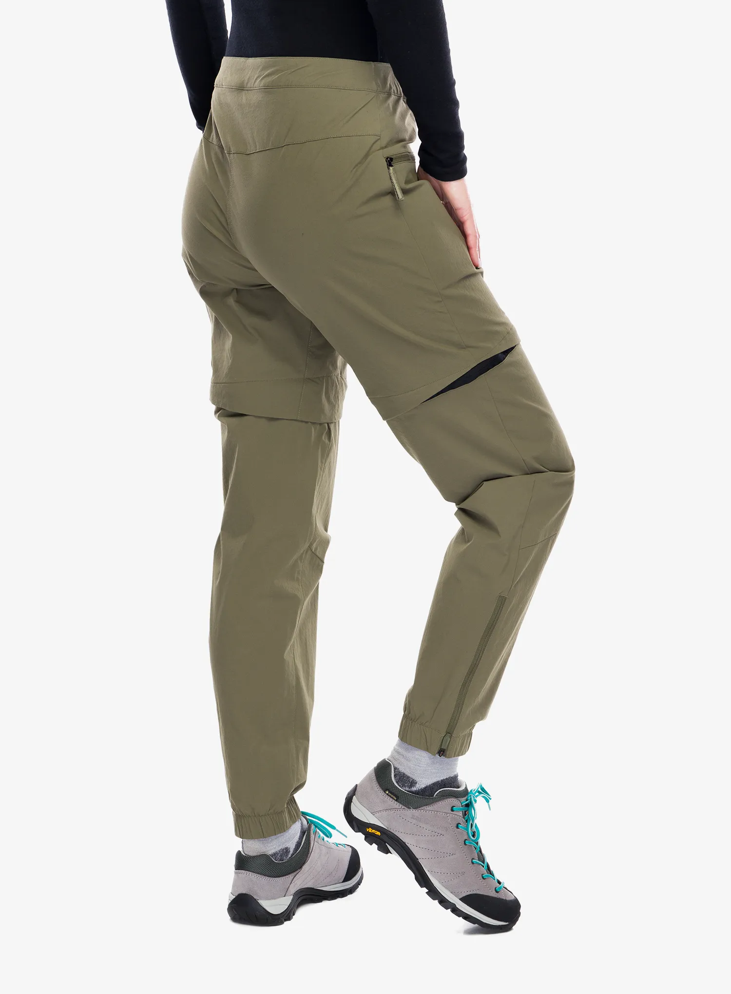 Kalhoty dámské adidas TERREX Utilitas Zip Off Pants - olive strata