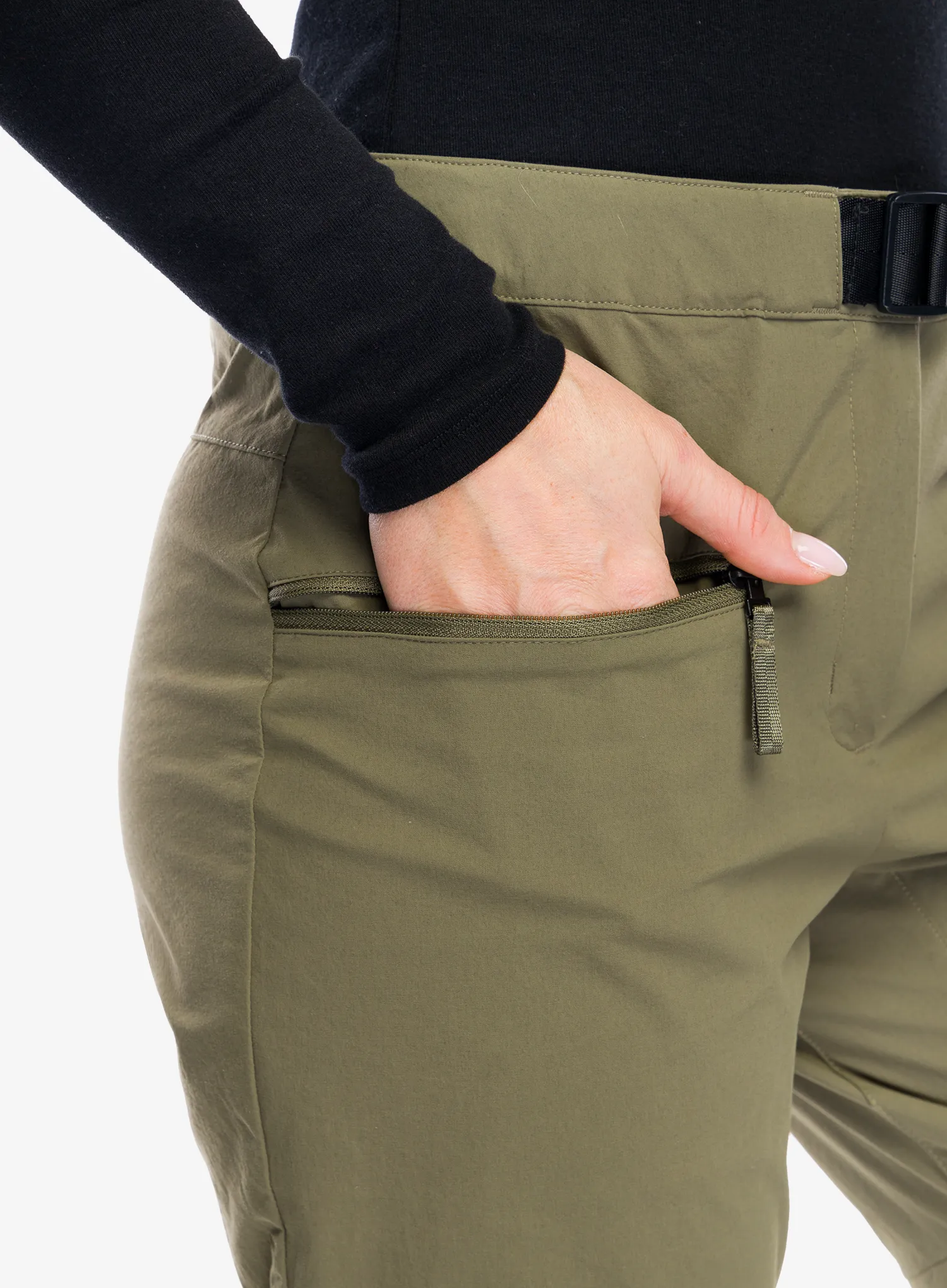 Kalhoty dámské adidas TERREX Utilitas Zip Off Pants - olive strata