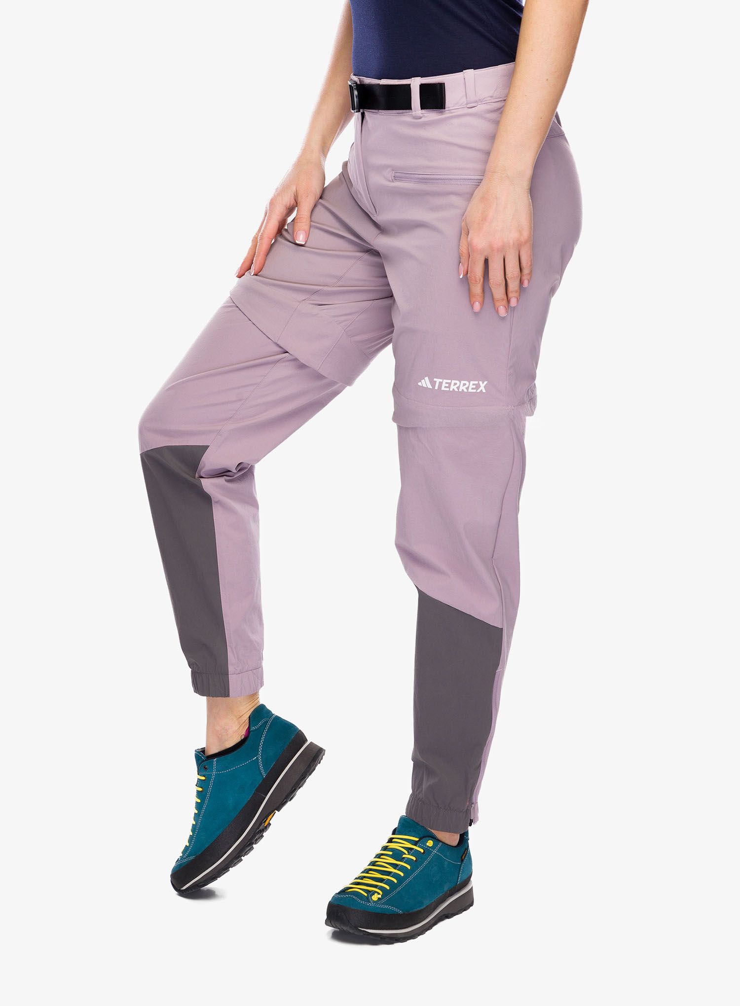 Turistické kalhoty dámské adidas TERREX Utilitas Zip Off Pants - preloved fig