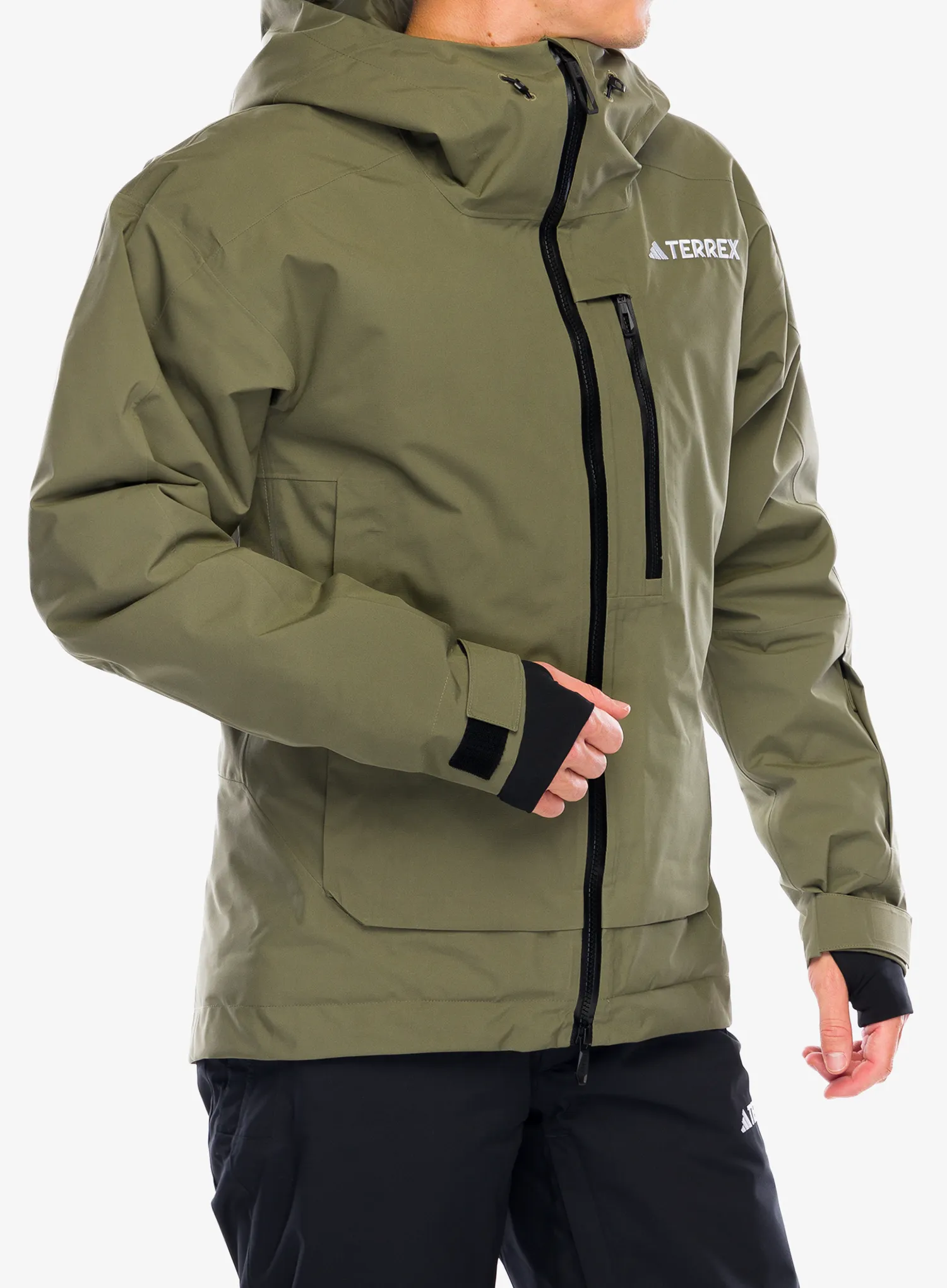 Lyžařská bunda adidas TERREX Xperior 2L Insulated RAIN.RDY Jacket - olive strata