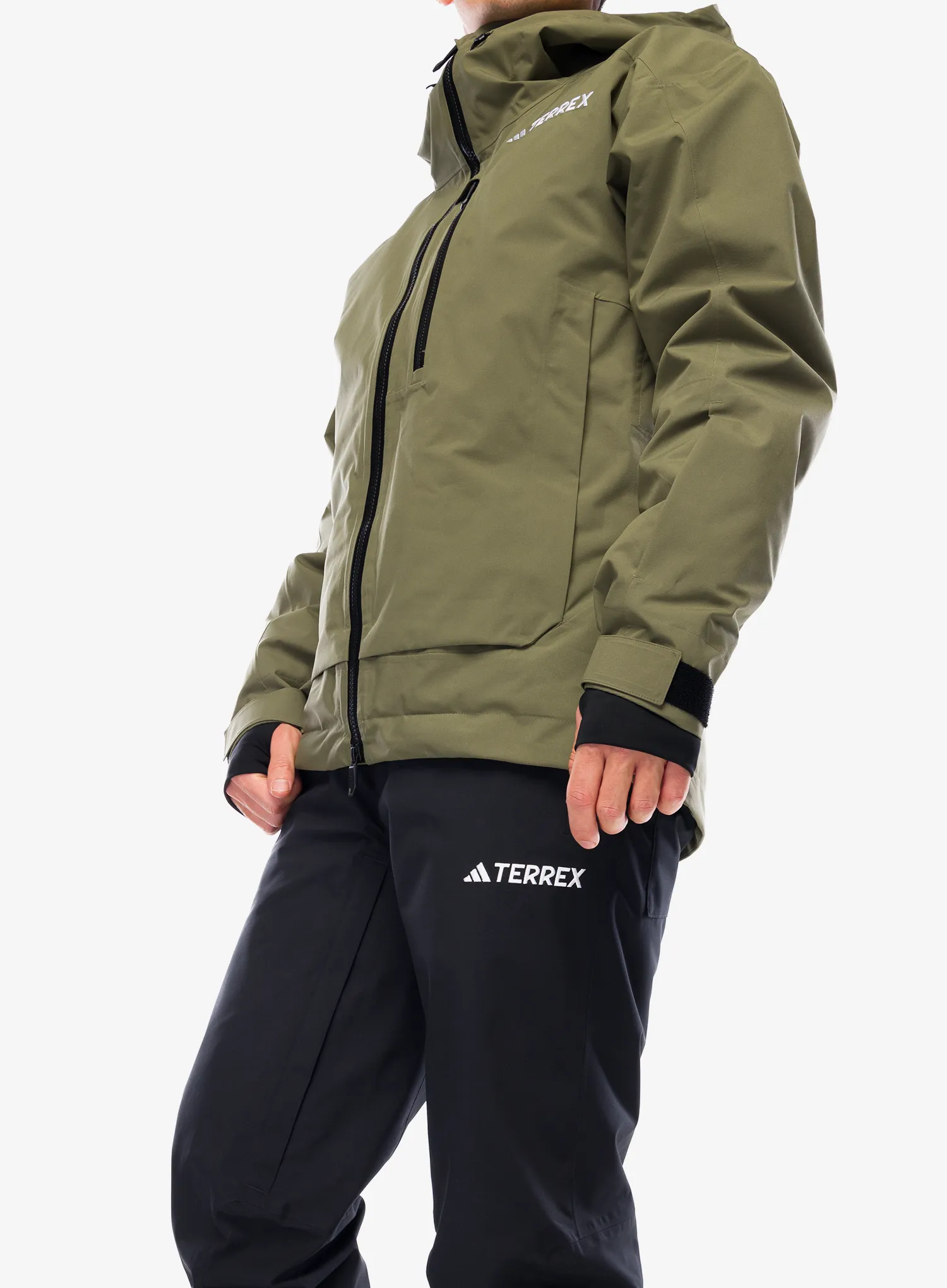 Lyžařská bunda adidas TERREX Xperior 2L Insulated RAIN.RDY Jacket - olive strata