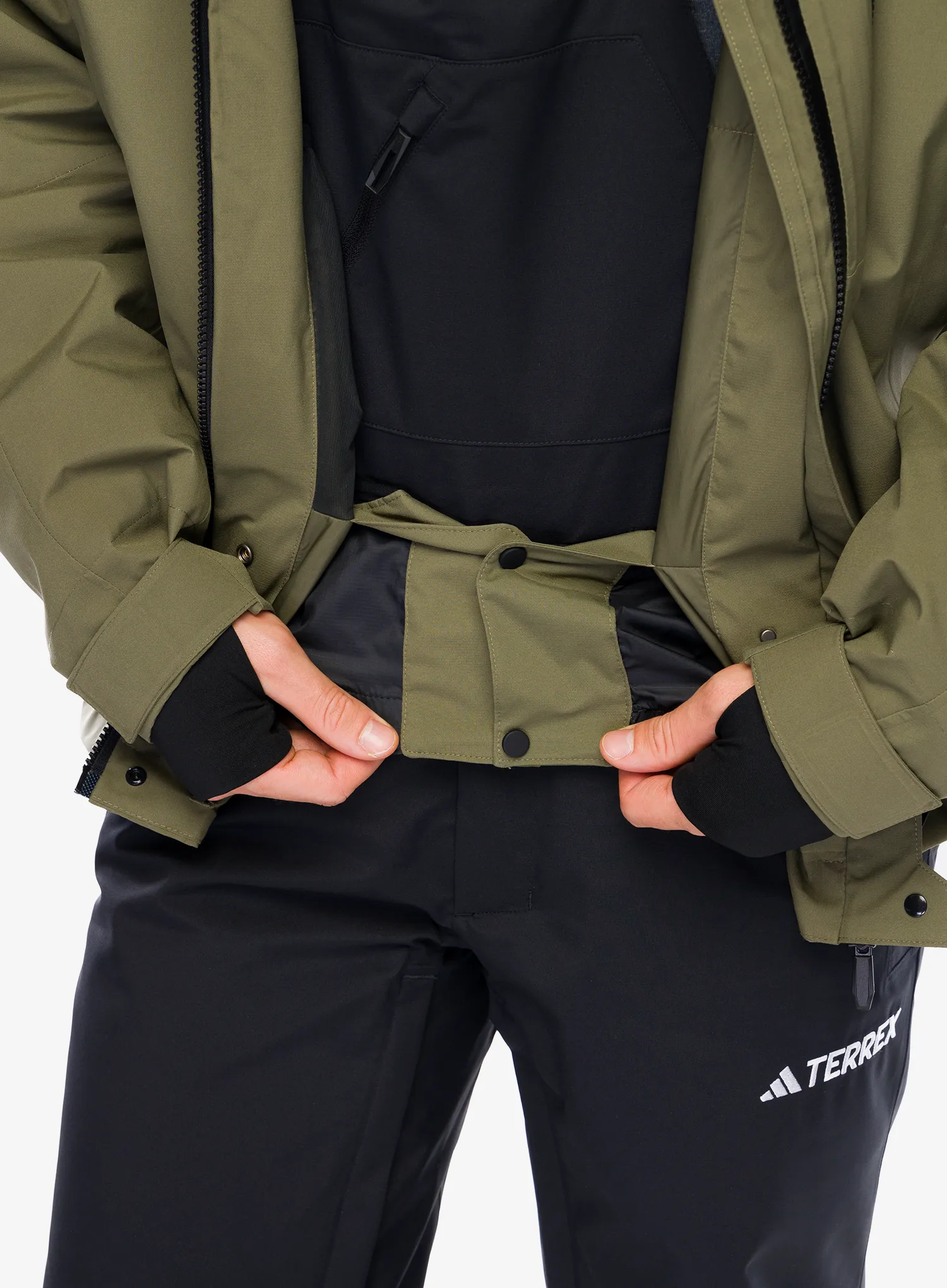 Lyžařská bunda adidas TERREX Xperior 2L Insulated RAIN.RDY Jacket - olive strata