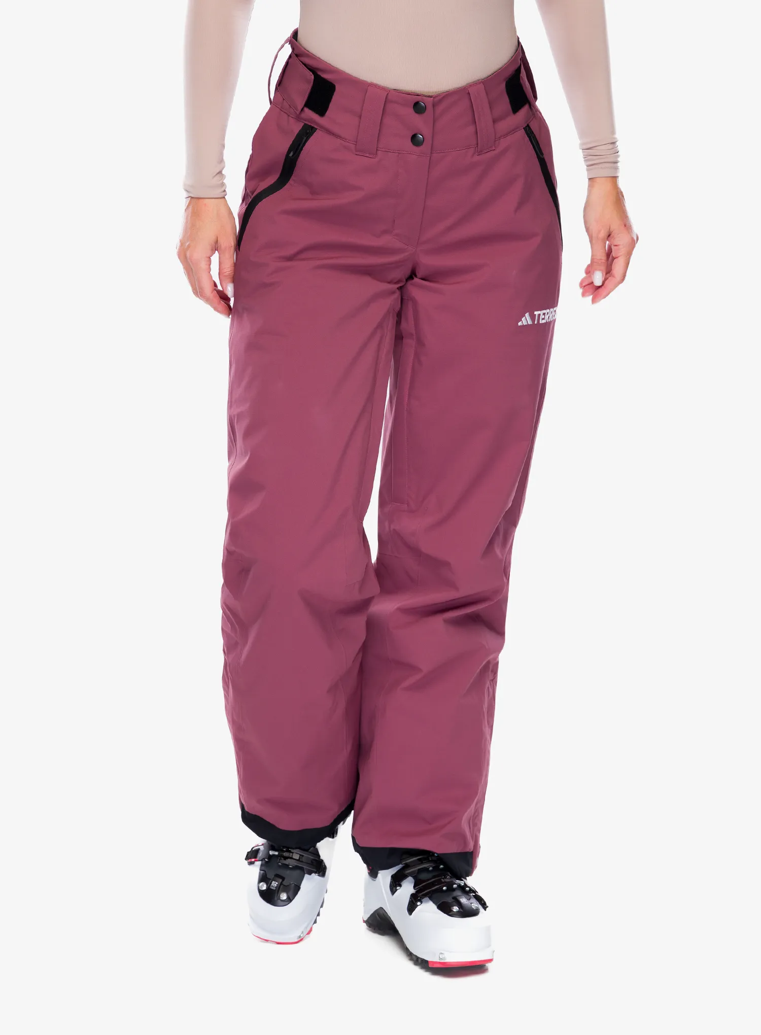 Lyžařské kalhoty dámské adidas TERREX Xperior 2L Insulated Stretch Pants - quiet crimson/white