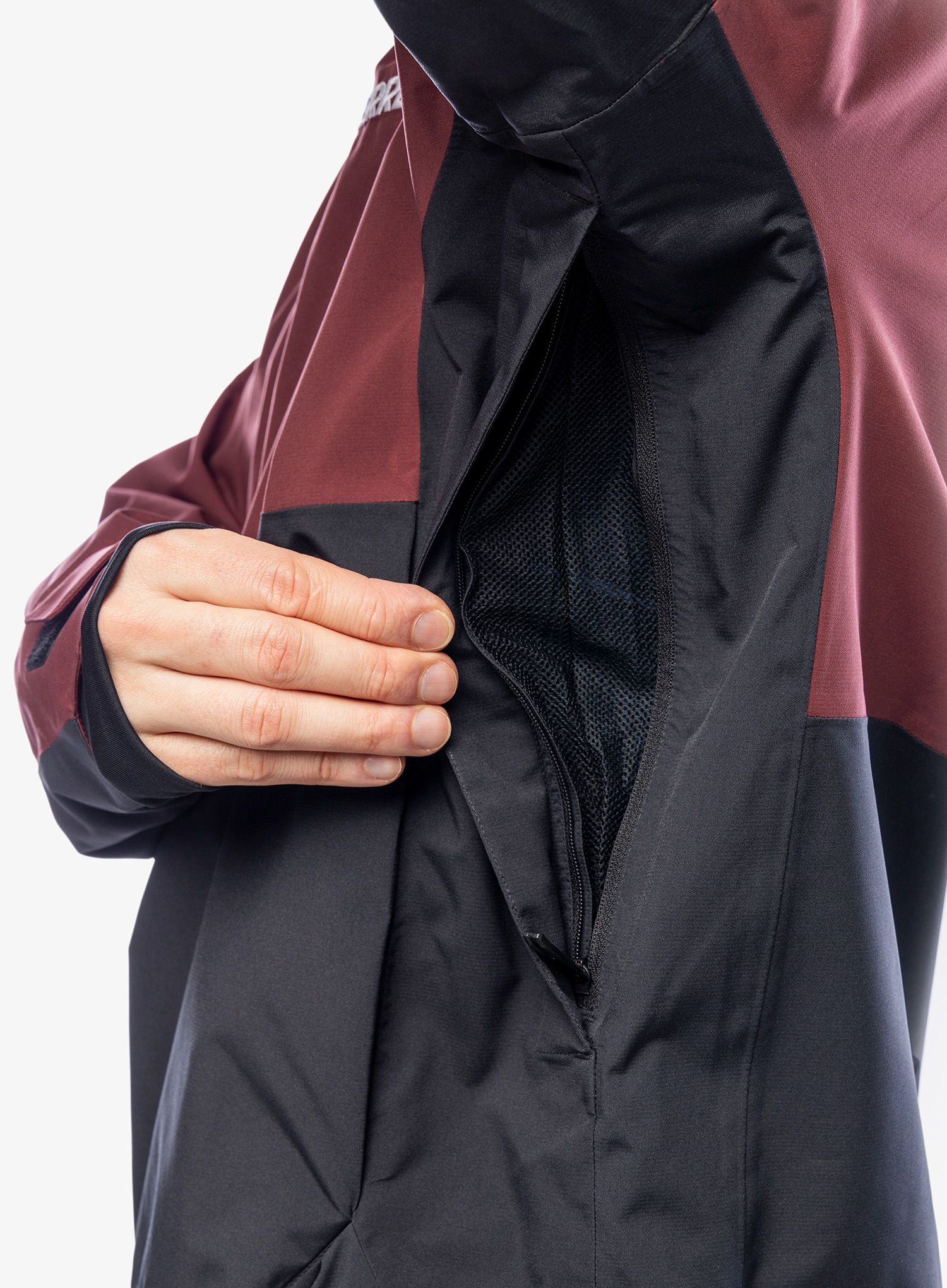 Bunda na lyže adidas TERREX Xperior 2L Lined RAIN.RDY Anorak - shadow red/black