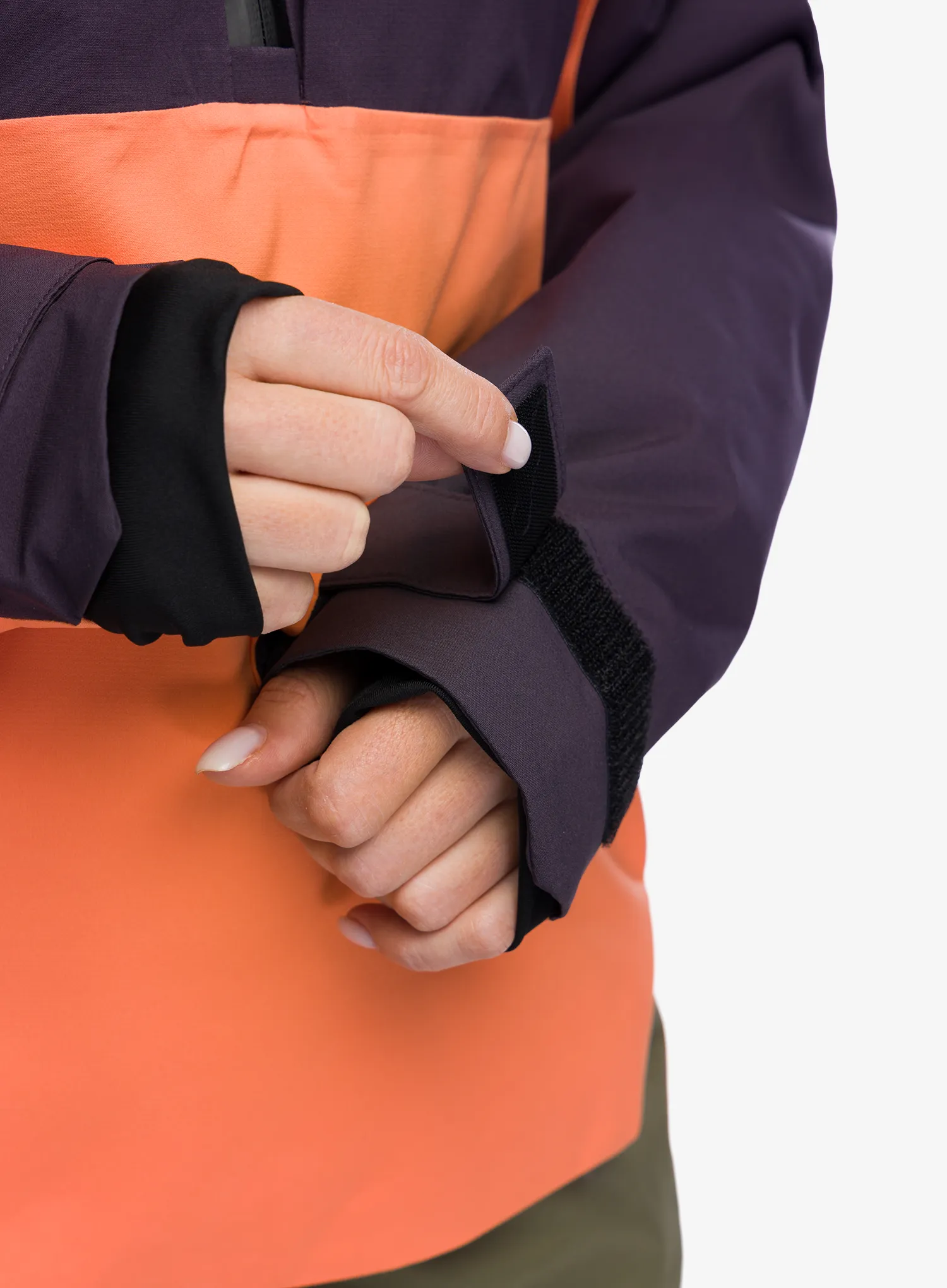 Dámská lyžařská bunda adidas TERREX Xperior 2L Lined RAIN.RDY Anorak - aurora blk/olive stra/amb tint