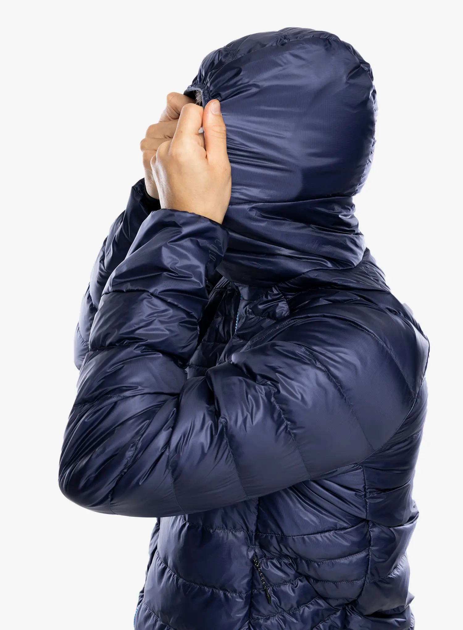 Péřová bunda adidas TERREX Xperior COLD.RDY Down Hooded Jkt - shadow navy