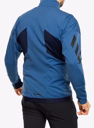 Pánská běžecká bunda adidas TERREX Xperior Cross-Country Ski Soft Shell Jacket - steel