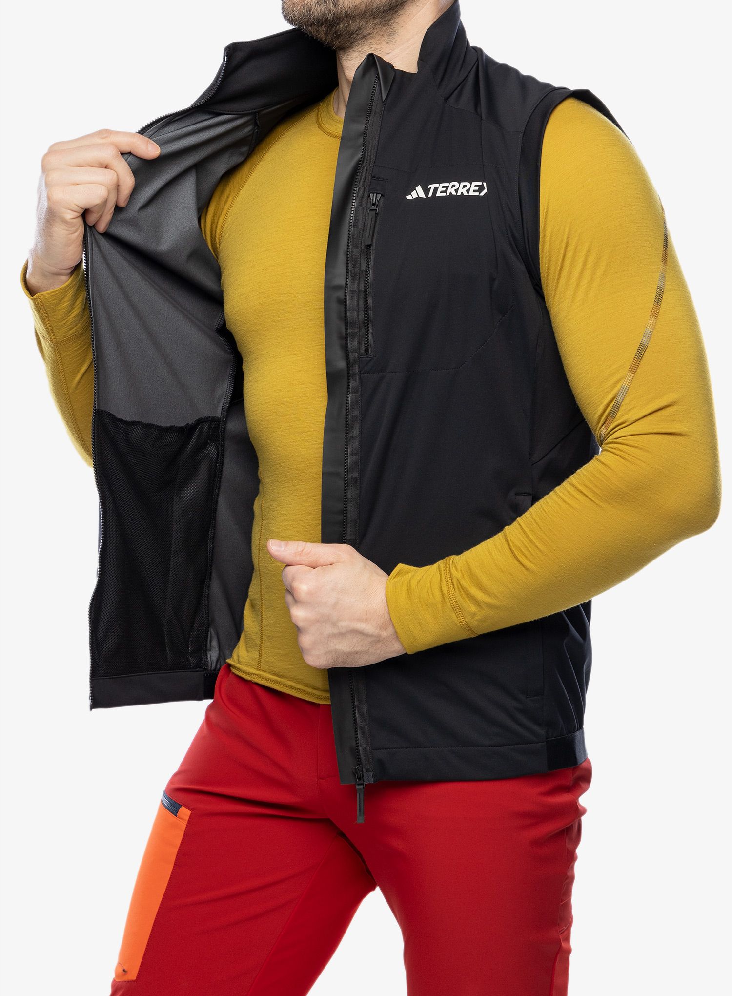 Vesta adidas TERREX Xperior Cross-Country Ski Soft Shell Vest - black