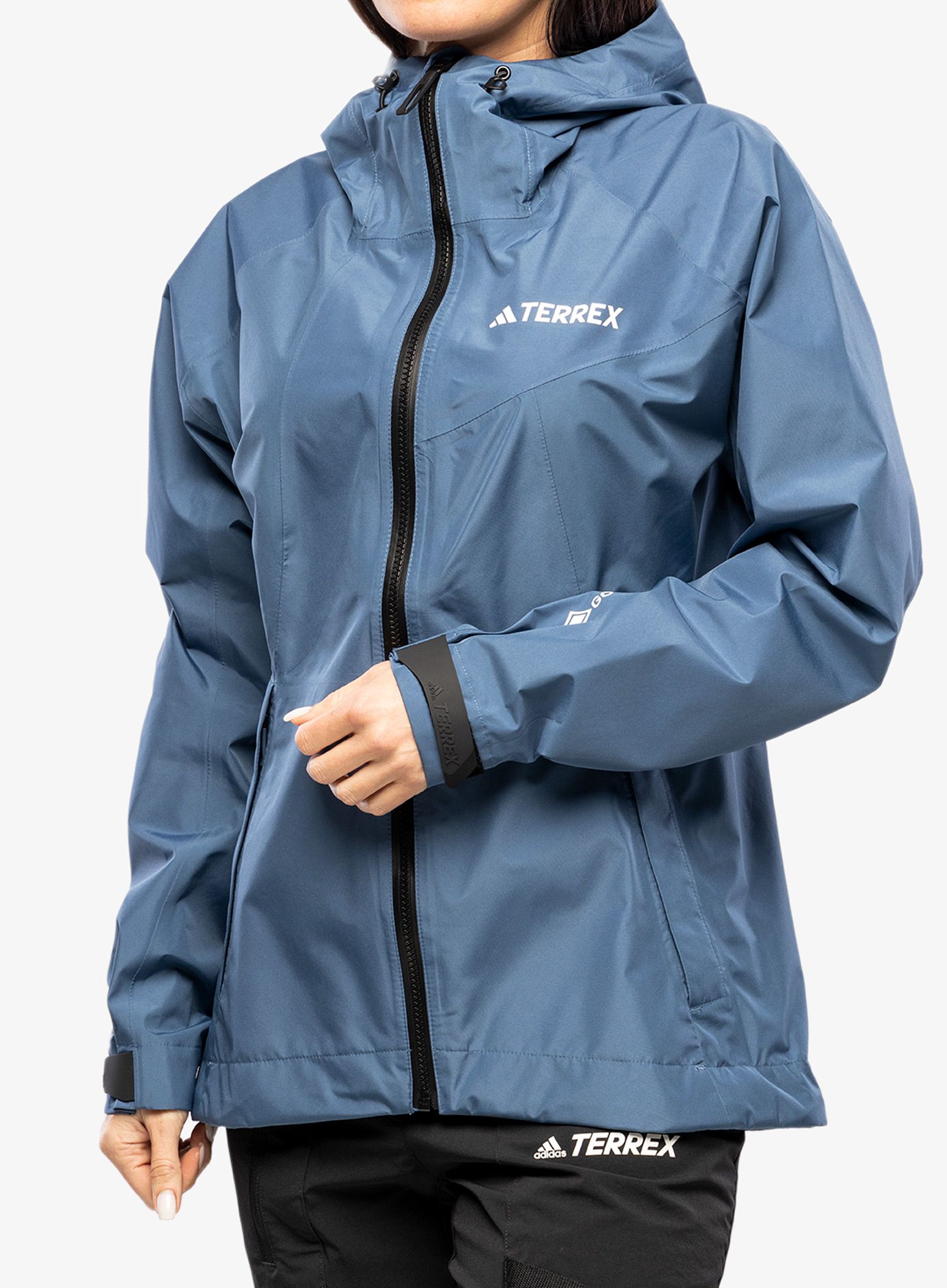 Dámská bunda do deště adidas TERREX Xperior GORE-TEX Paclite Rain Jacket - wonder steel