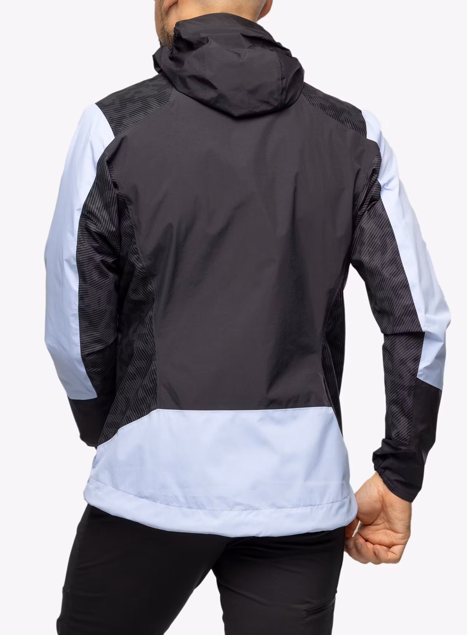 Bunda do deště adidas TERREX Xperior Hybrid Primeknit Rain Jkt - blue dawn/black