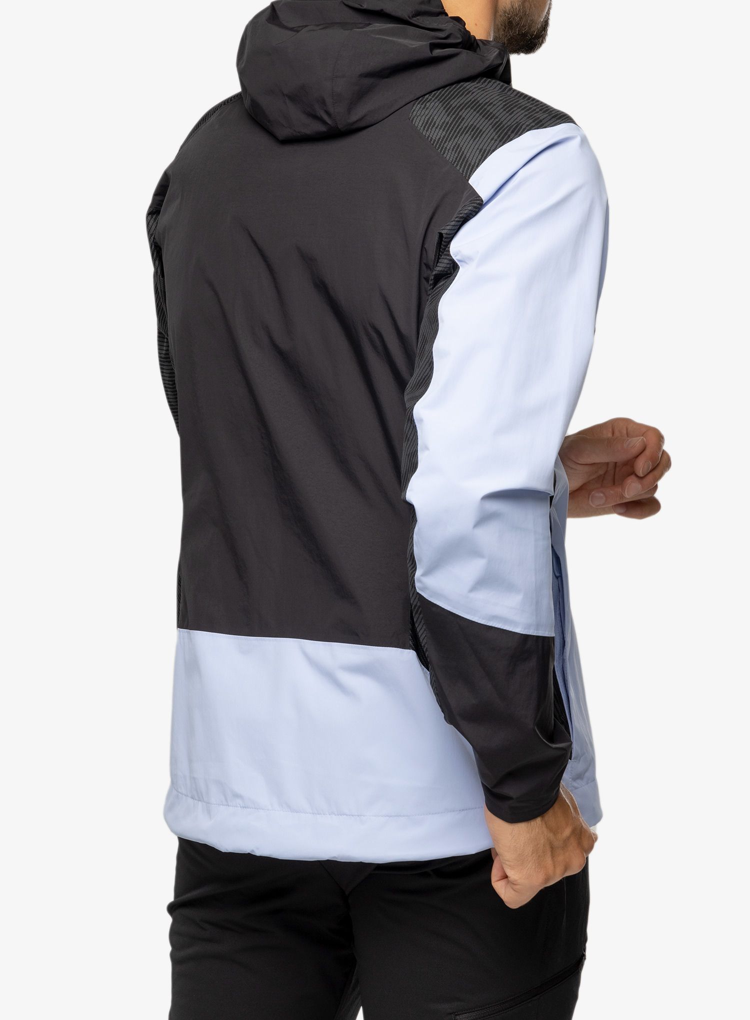 Bunda do deště adidas TERREX Xperior Hybrid Primeknit Rain Jkt - blue dawn/black