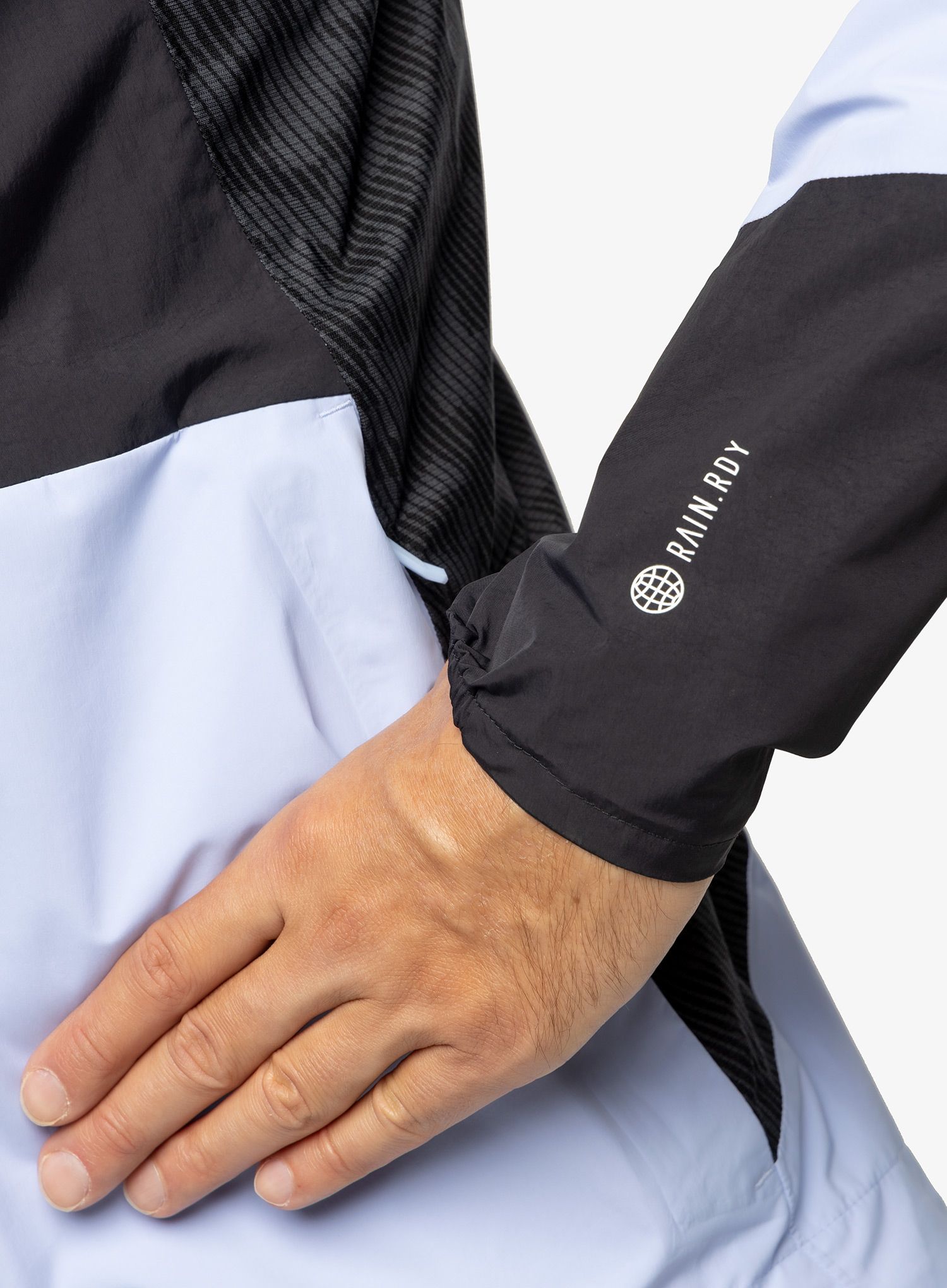 Bunda do deště adidas TERREX Xperior Hybrid Primeknit Rain Jkt - blue dawn/black