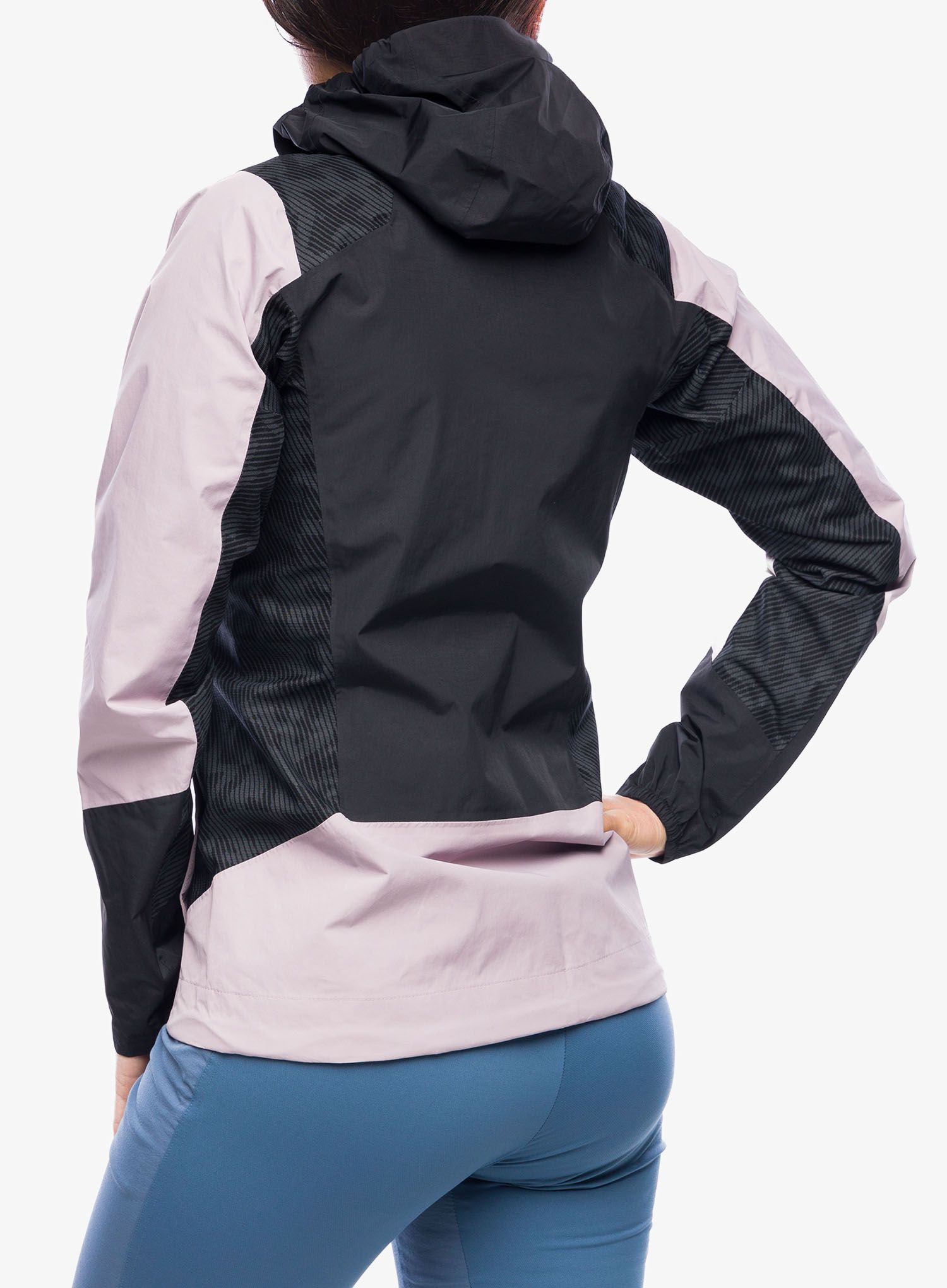 Dámská bunda do deště adidas TERREX Xperior Hybrid Primeknit Rain Jkt - preloved fig/black