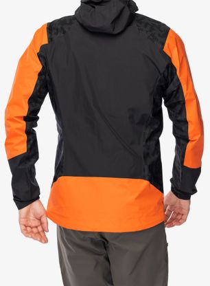 Bunda do deště adidas TERREX Xperior Hybrid Primeknit Rain Jkt - semi impact orange/black