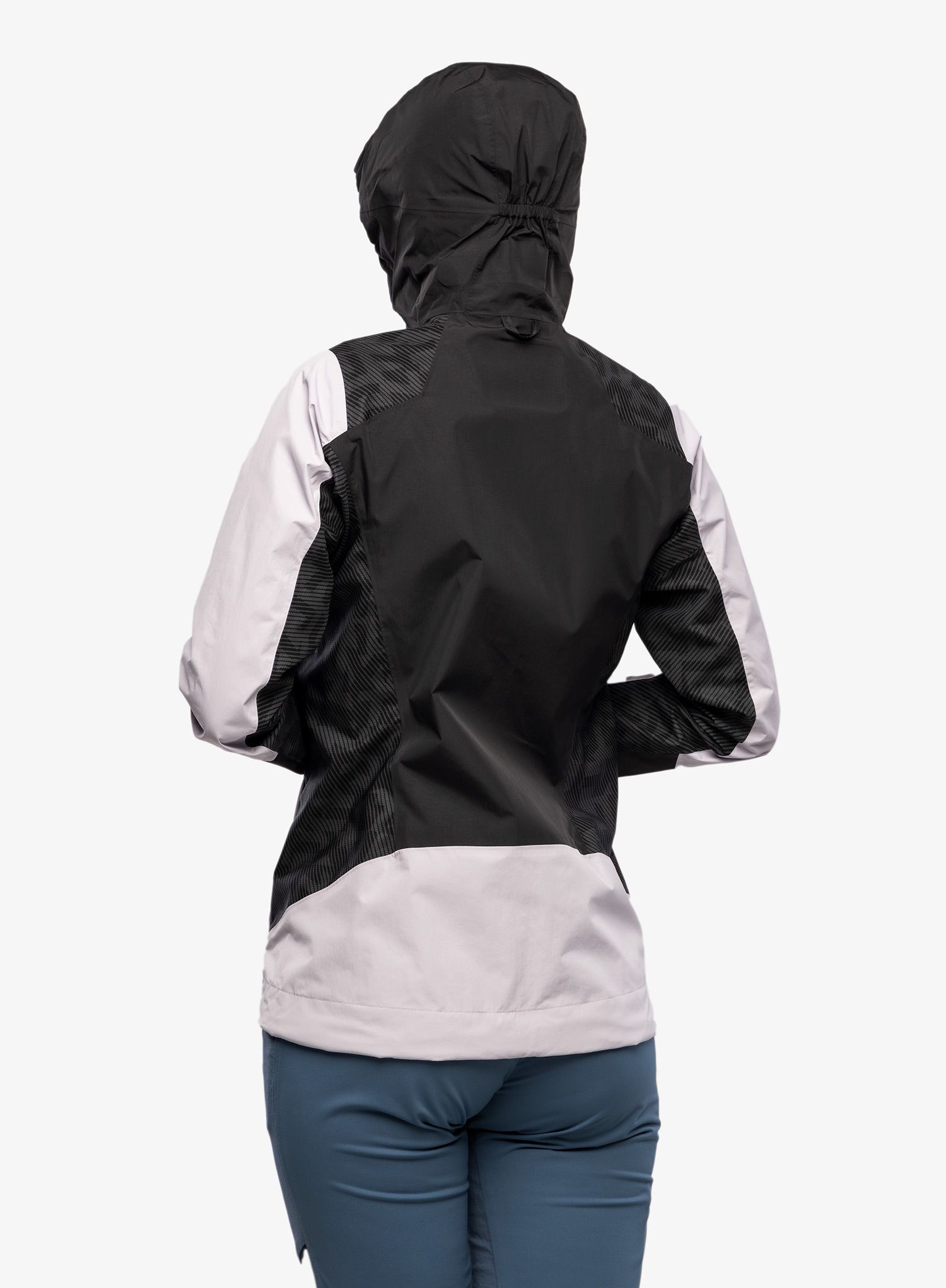 Dámská bunda do deště adidas TERREX Xperior Hybrid Primeknit Rain Jkt - silver dawn/black