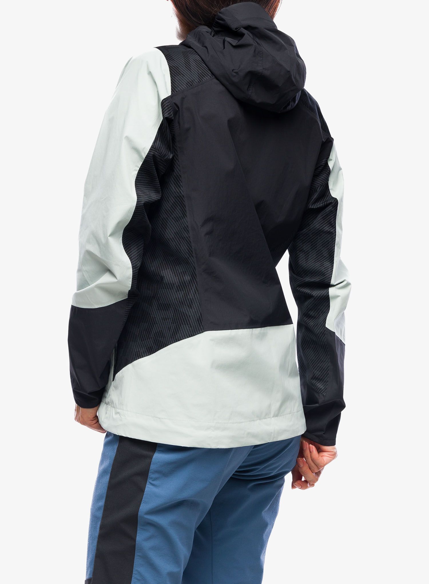 Dámská bunda do deště adidas TERREX Xperior Hybrid Primeknit Rain Jkt - wonsil/black