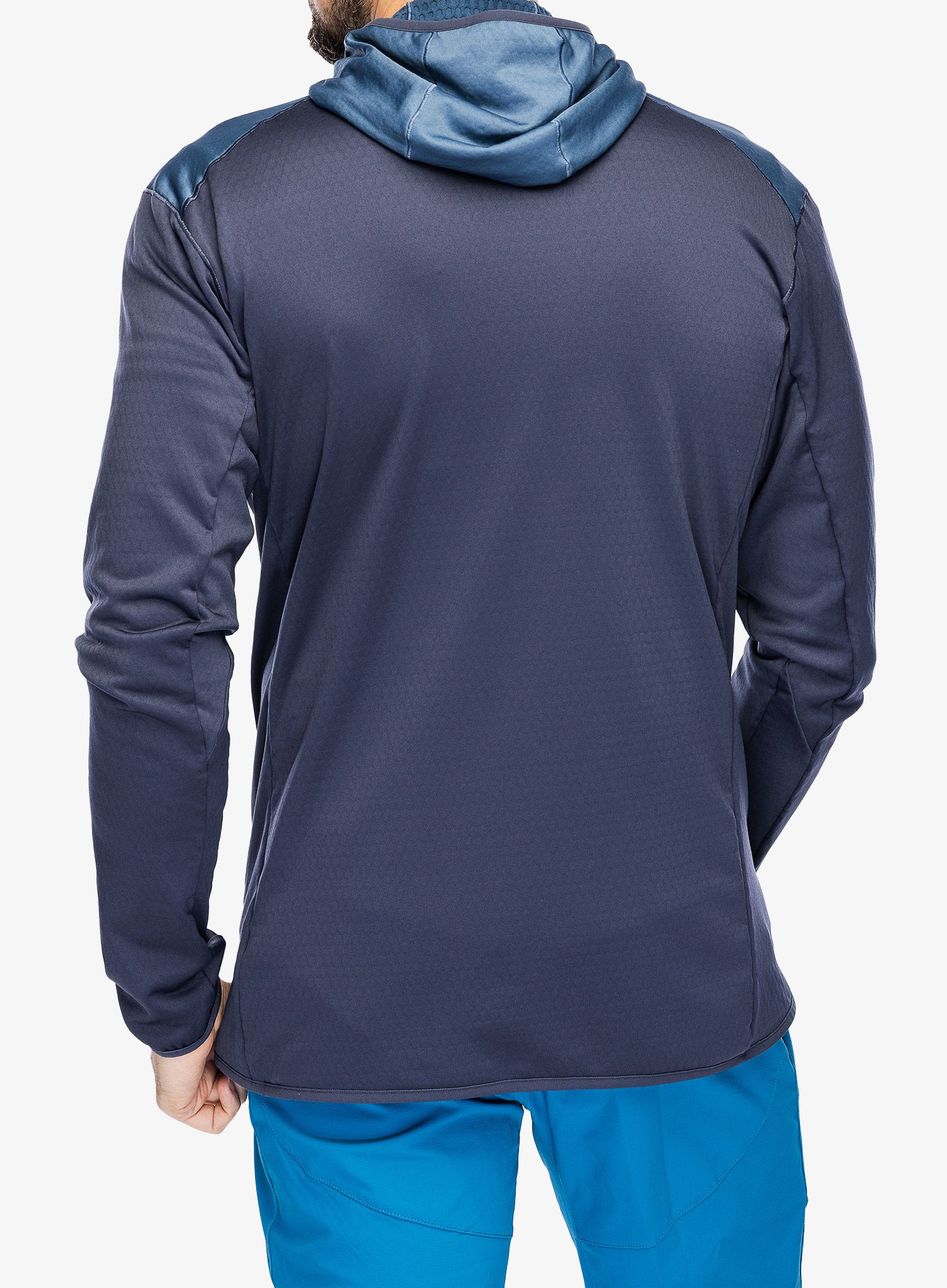 Mikina s kapucí adidas TERREX Xperior Light Fleece Hooded Jacket - shadow navy/wonder steel