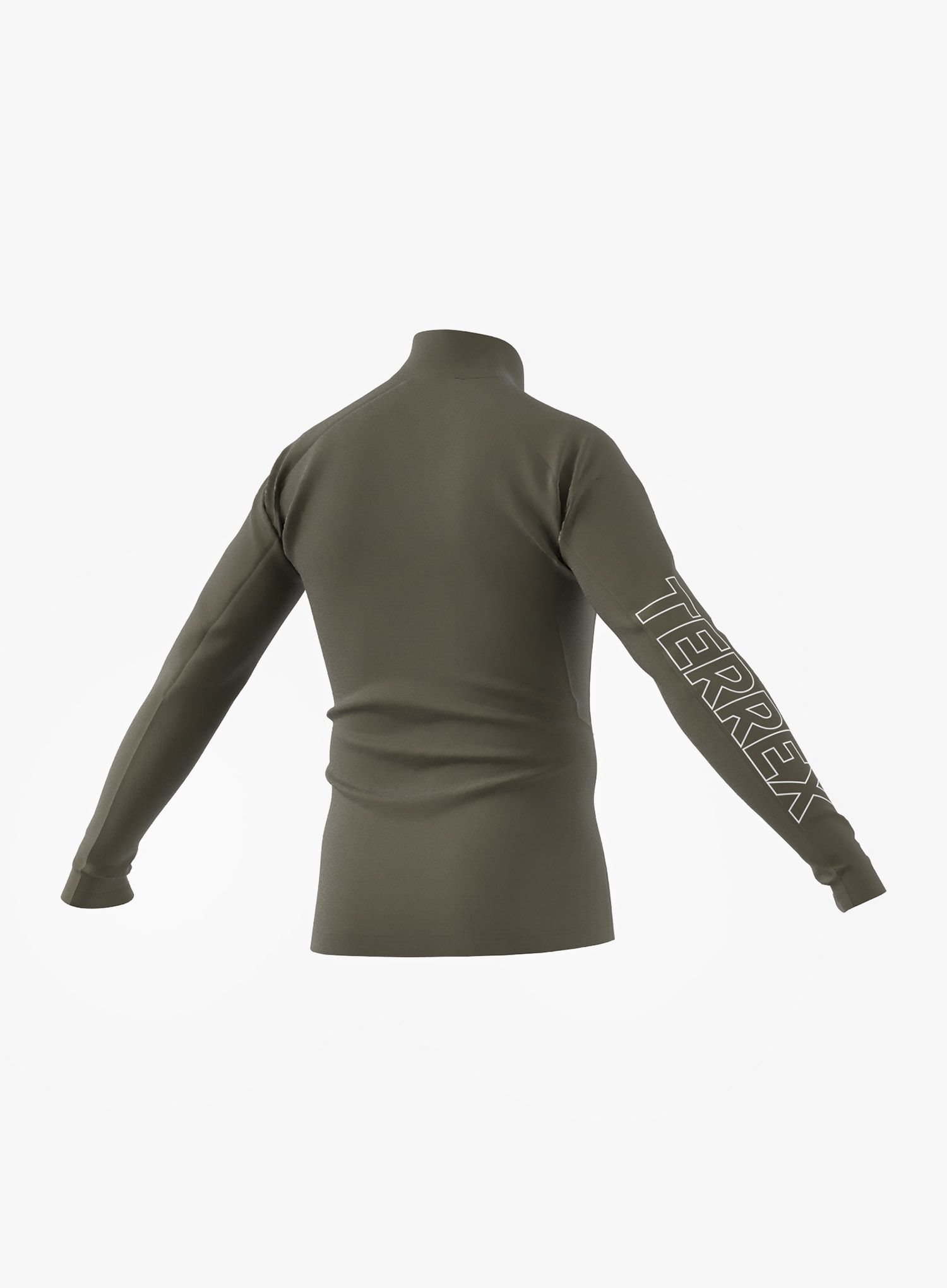 Mikina bez kapuce adidas TERREX Xperior Longsleeve - olive strata