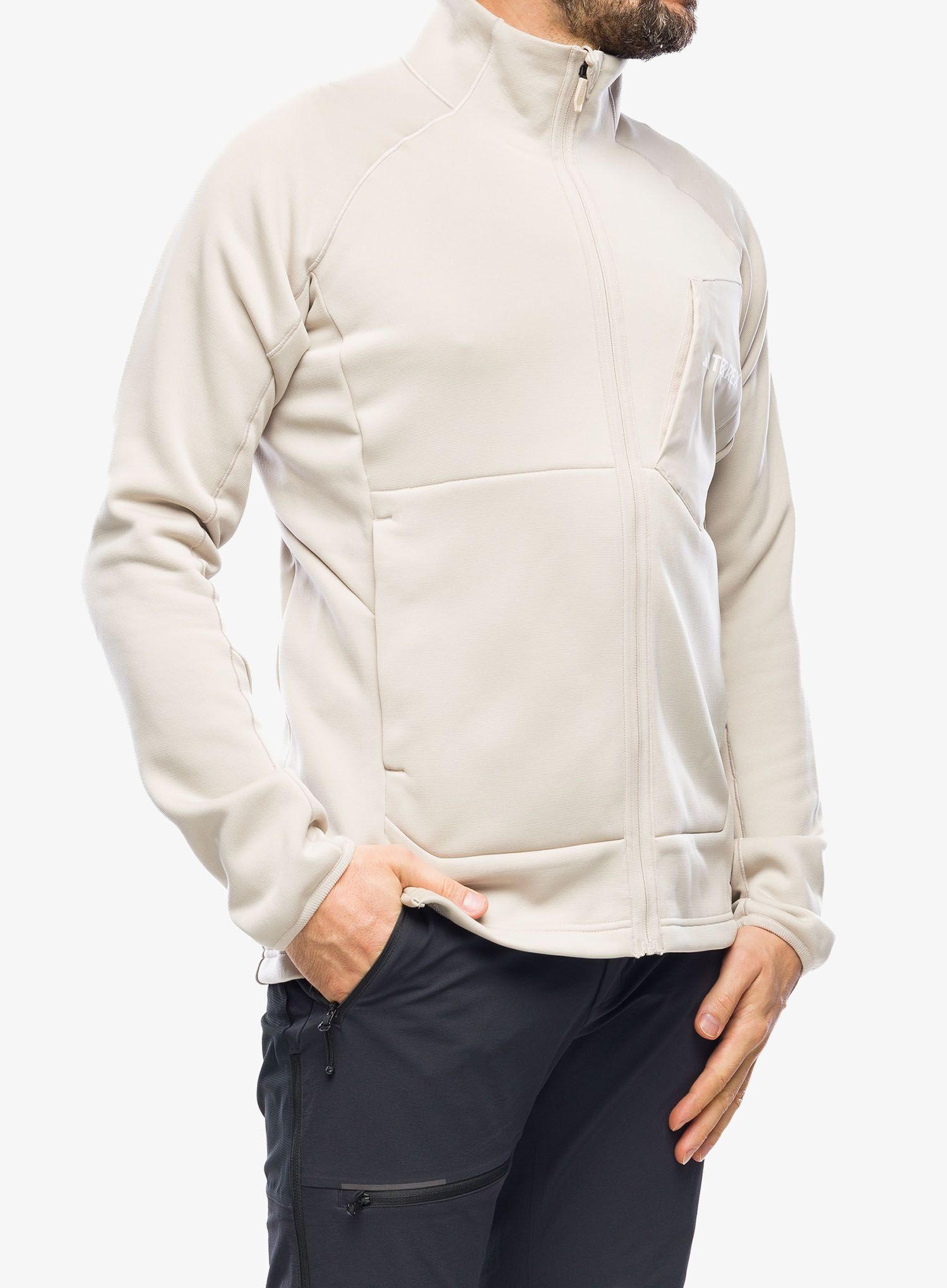 Fleece mikina adidas TERREX Xperior Medium Fleece Full Zip - wonder beige