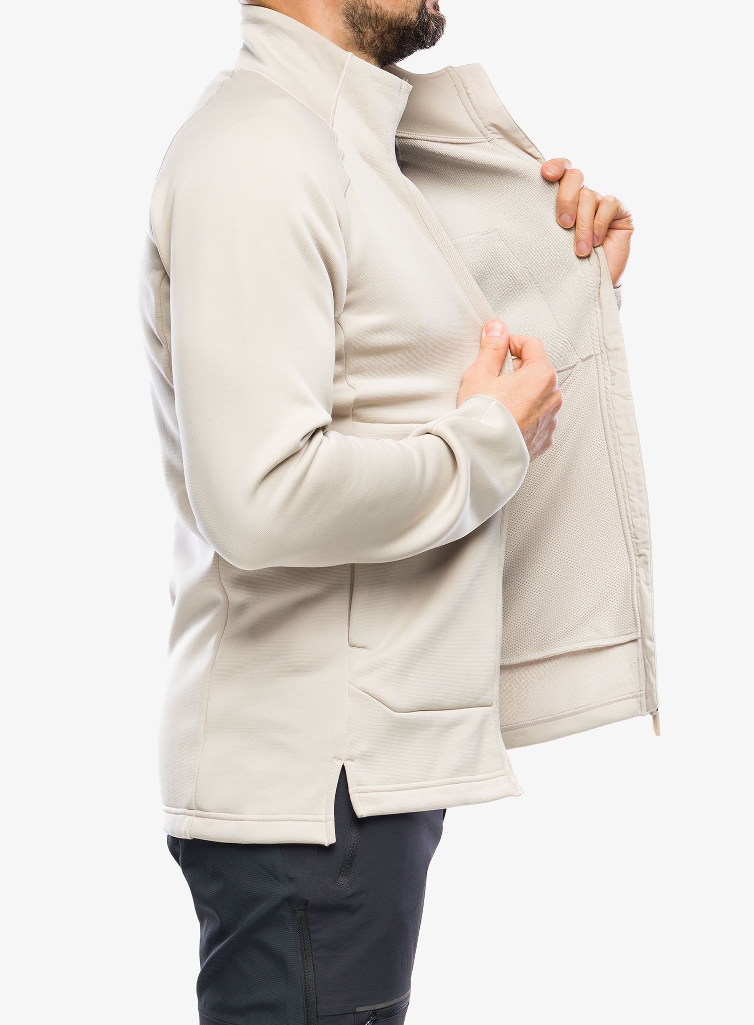 Fleece mikina adidas TERREX Xperior Medium Fleece Full Zip - wonder beige