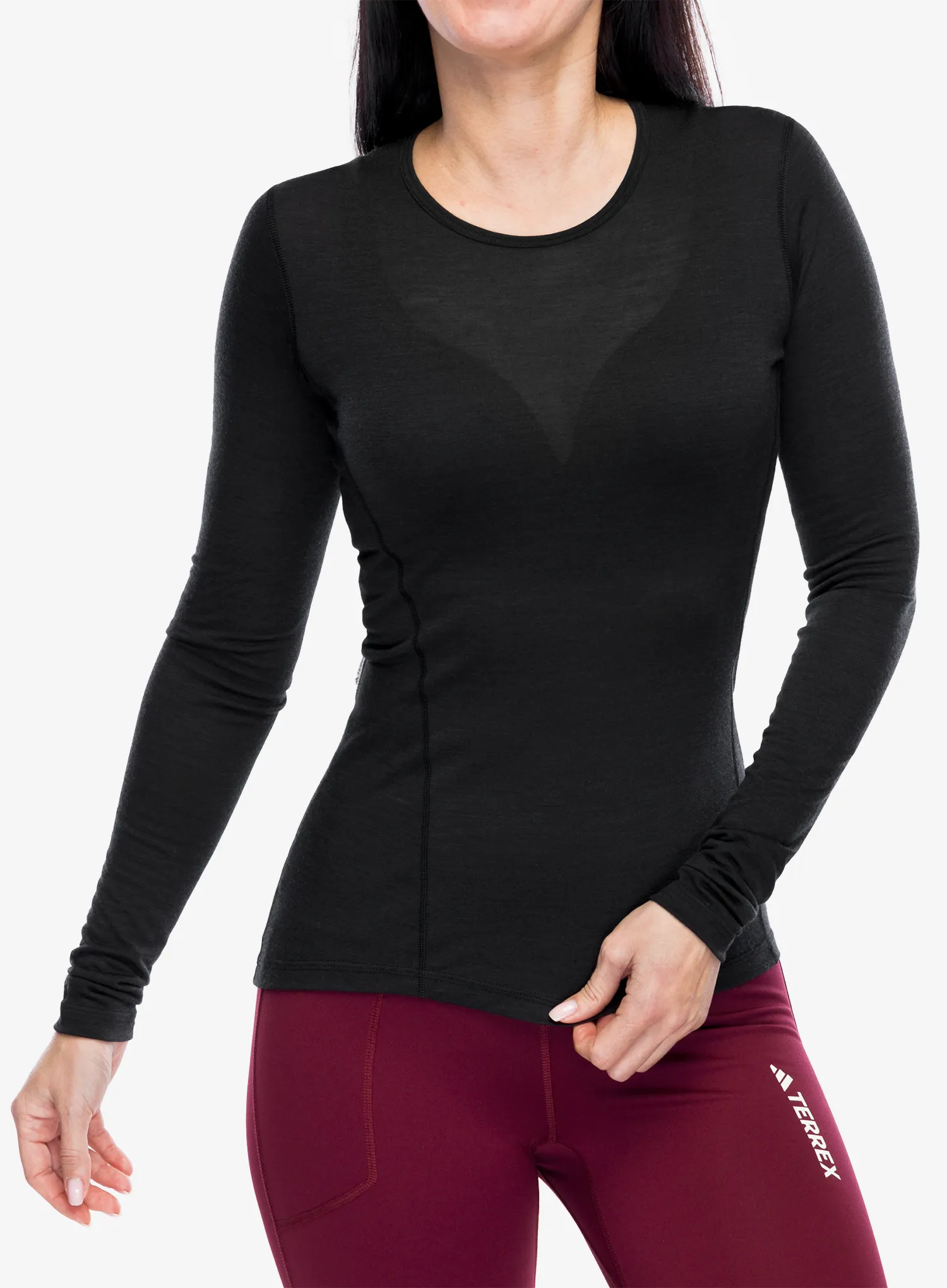 Dámská funkční mikina adidas TERREX Xperior Merino 150 Long Sleeve - black
