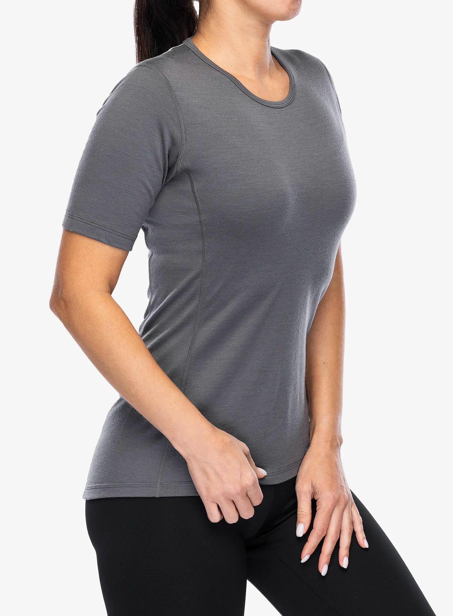 Termo triko dámské adidas TERREX Xperior Merino 200 Base Layer SS - grey five