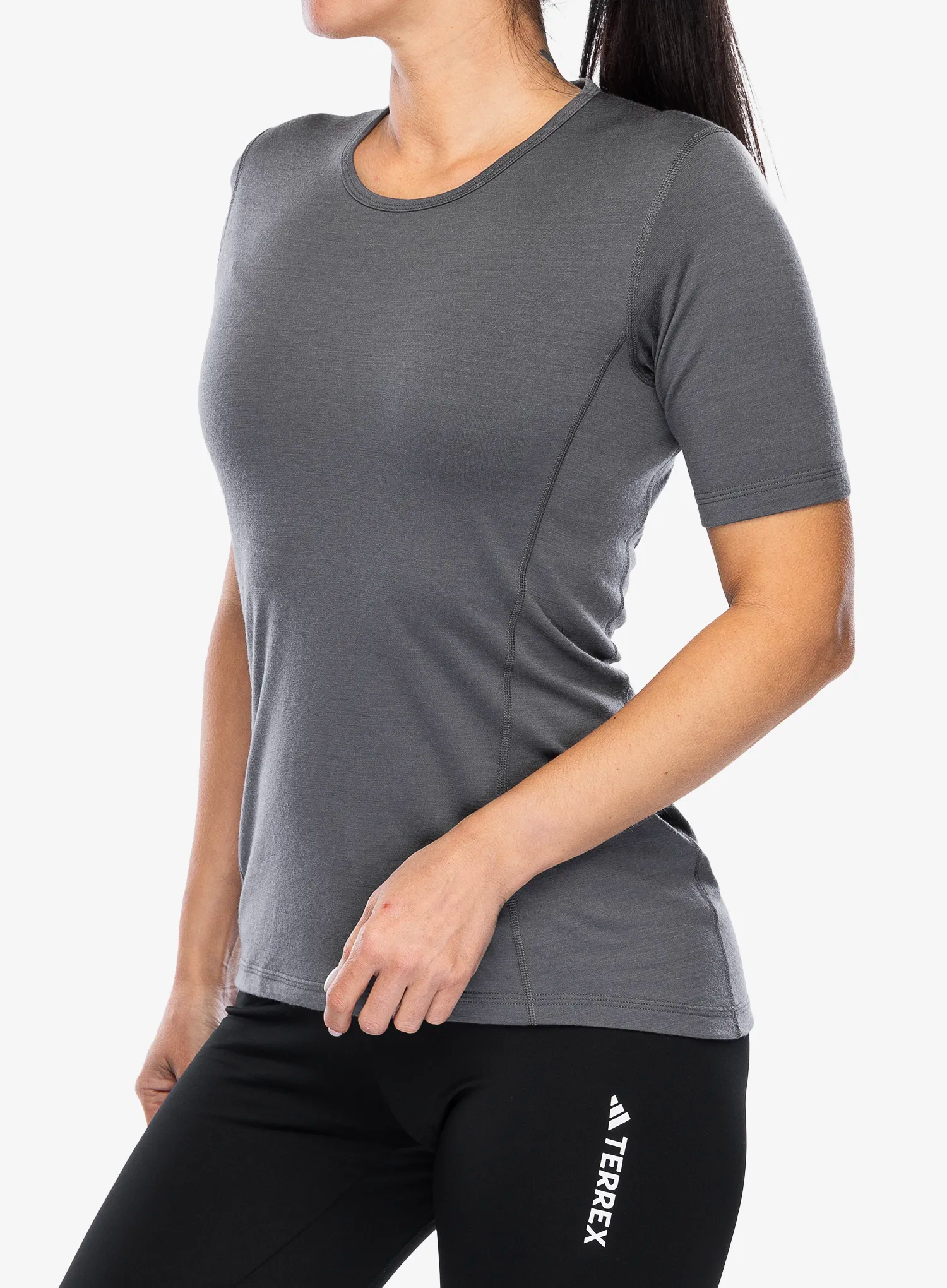 Termo triko dámské adidas TERREX Xperior Merino 200 Base Layer SS - grey five