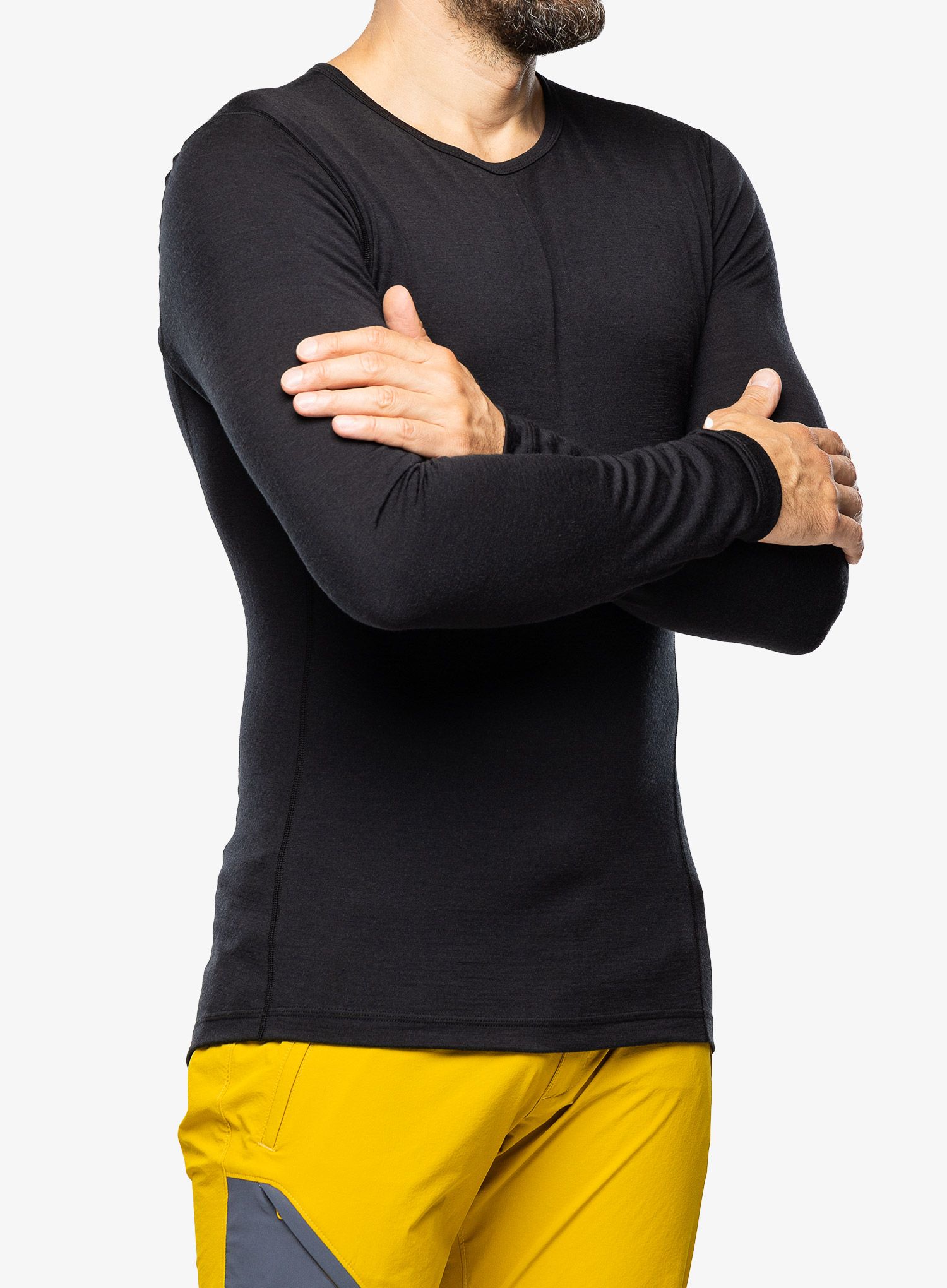 Pánská funkční mikina adidas TERREX Xperior Merino 200 Baselayer LS - black