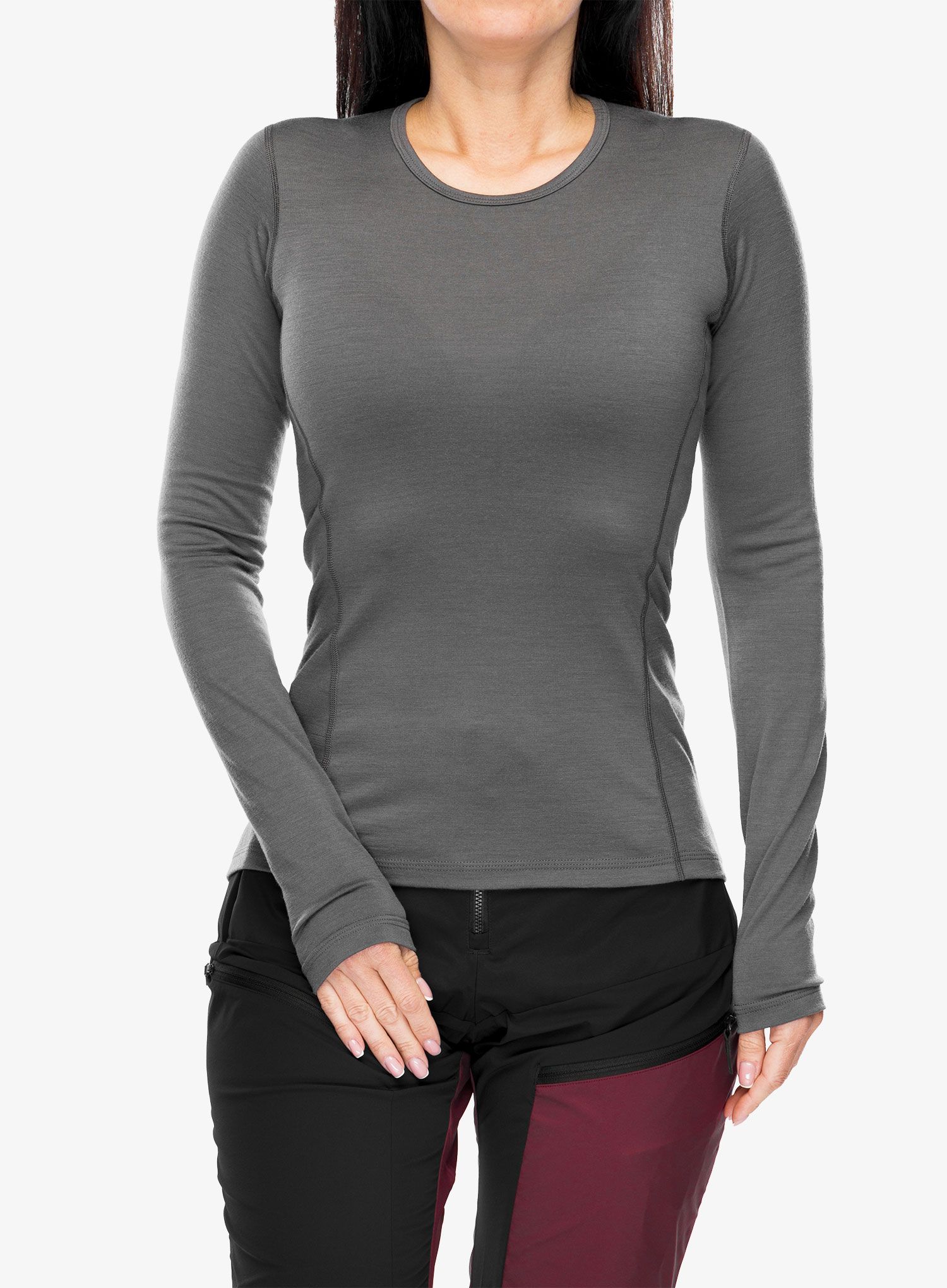 Dámská funkční mikina adidas TERREX Xperior Merino 200 Baselayer LS - grey five