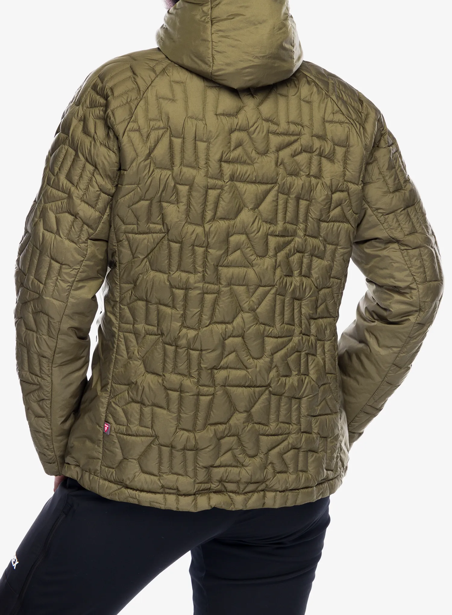 Zateplená bunda dámská adidas TERREX Xperior PrimaLoft Loose Fill Insulated Hooded Jkt - olive strata