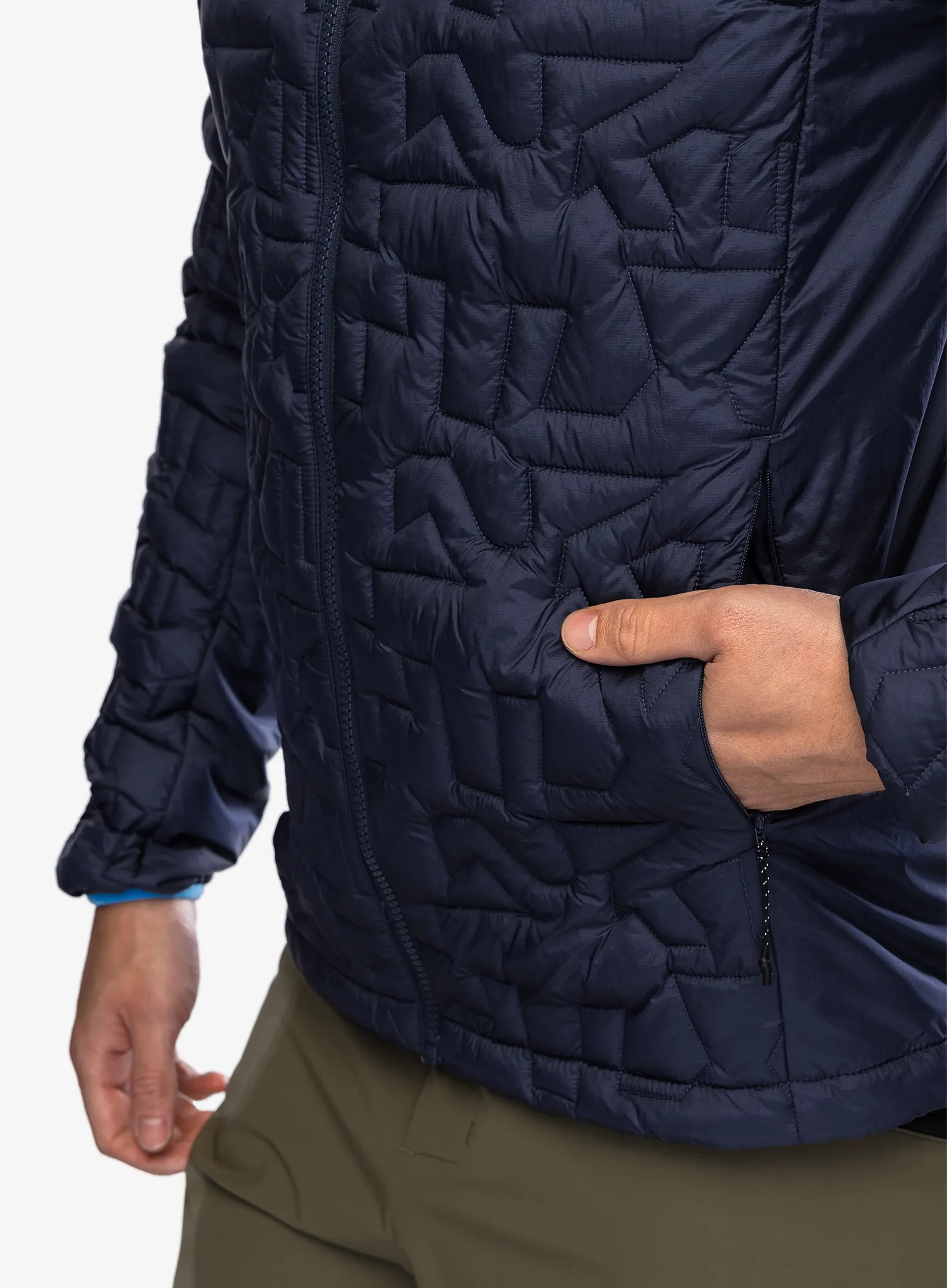 Zateplená bunda adidas TERREX Xperior PrimaLoft Loose Fill Insulated Hooded Jkt - shadow navy