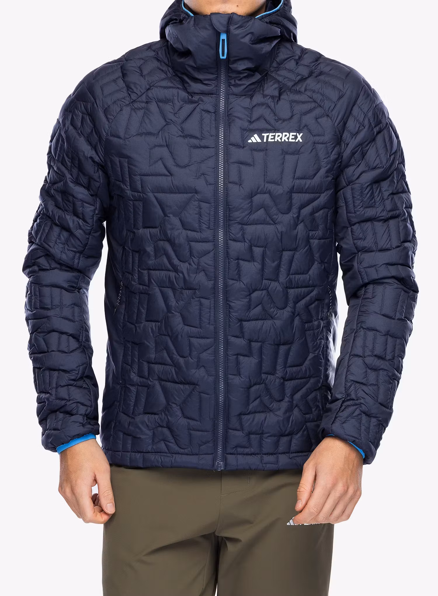 Zateplená bunda adidas TERREX Xperior PrimaLoft Loose Fill Insulated Hooded Jkt - shadow navy