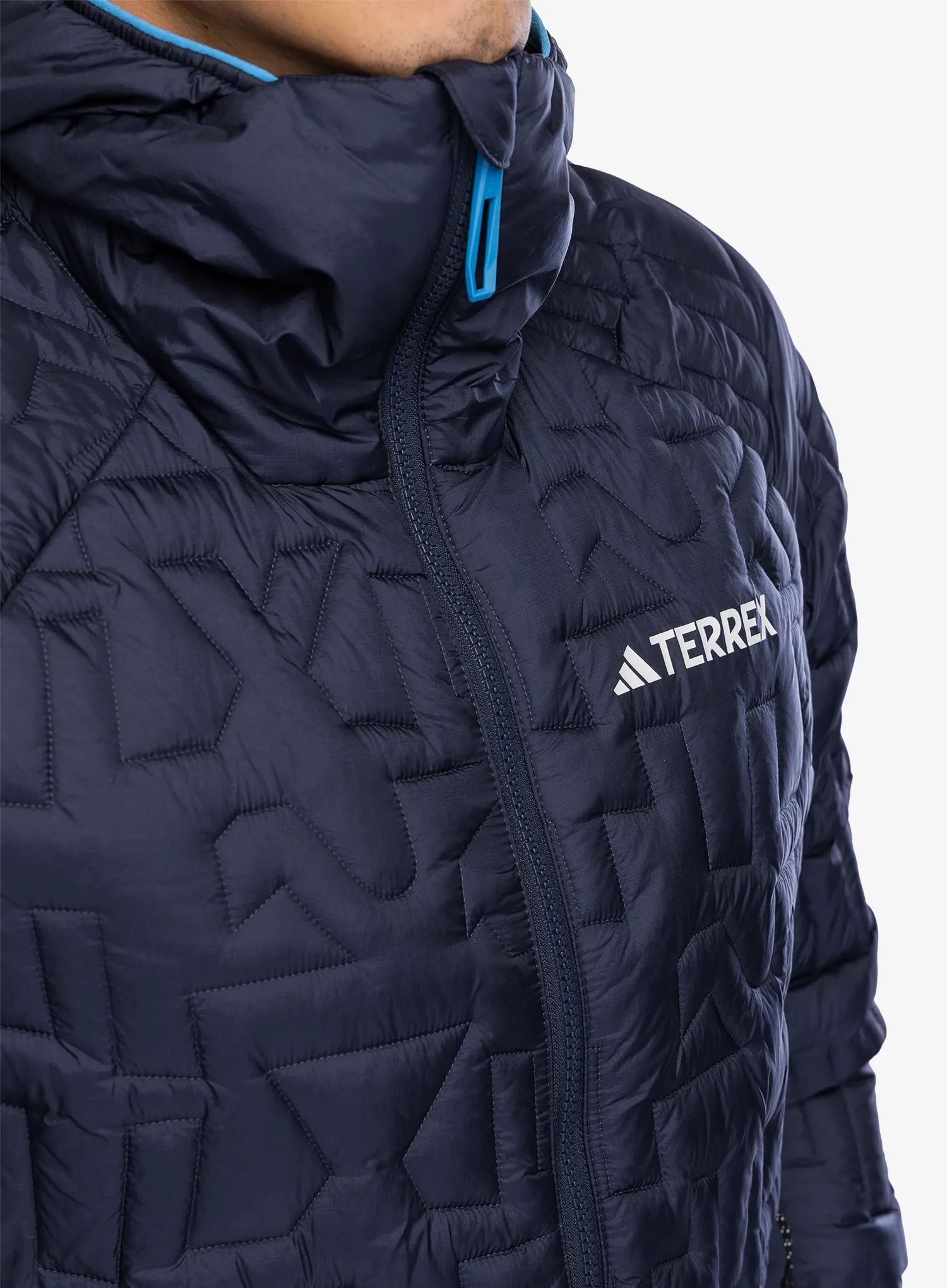 Zateplená bunda adidas TERREX Xperior PrimaLoft Loose Fill Insulated Hooded Jkt - shadow navy