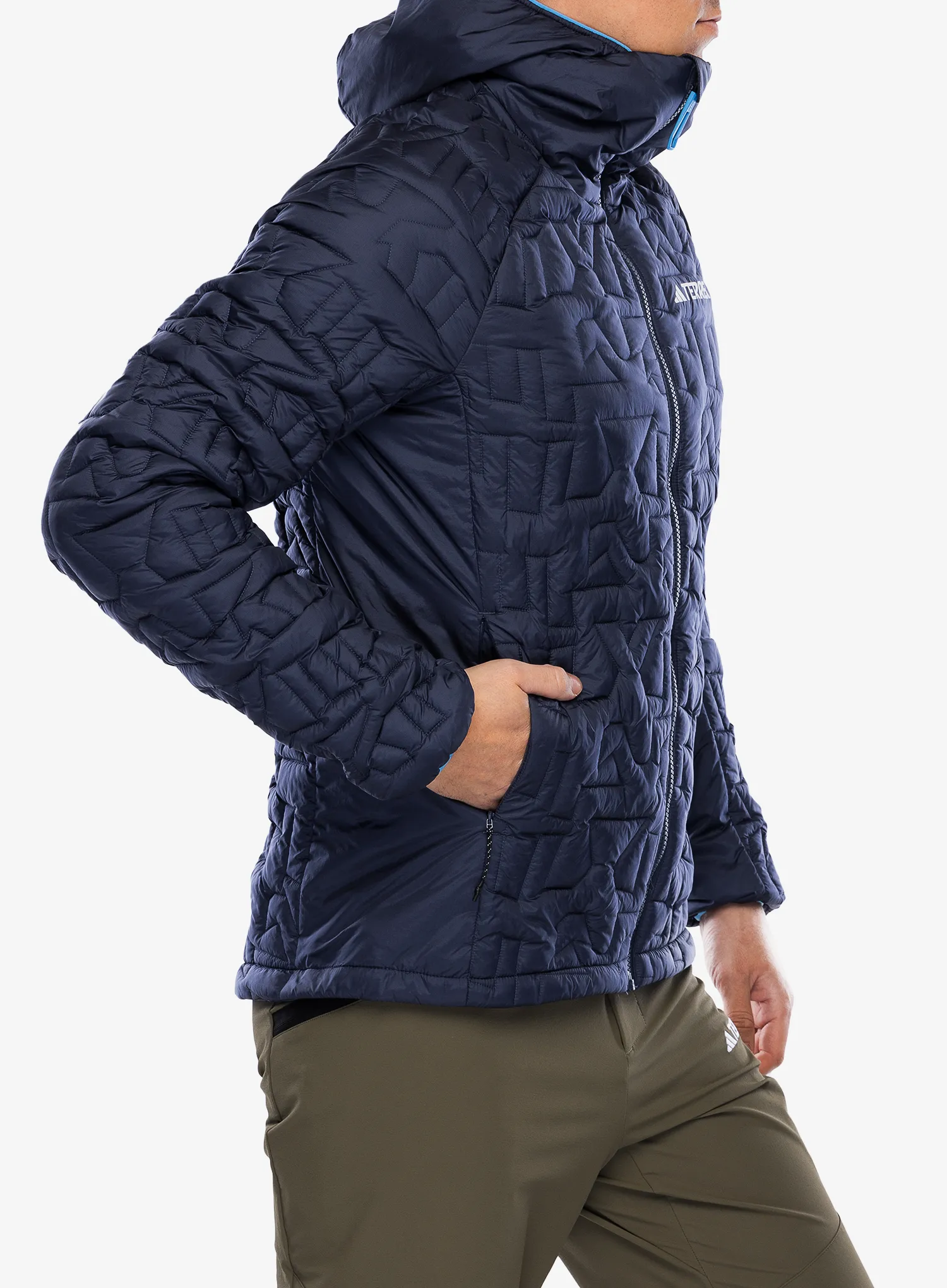 Zateplená bunda adidas TERREX Xperior PrimaLoft Loose Fill Insulated Hooded Jkt - shadow navy
